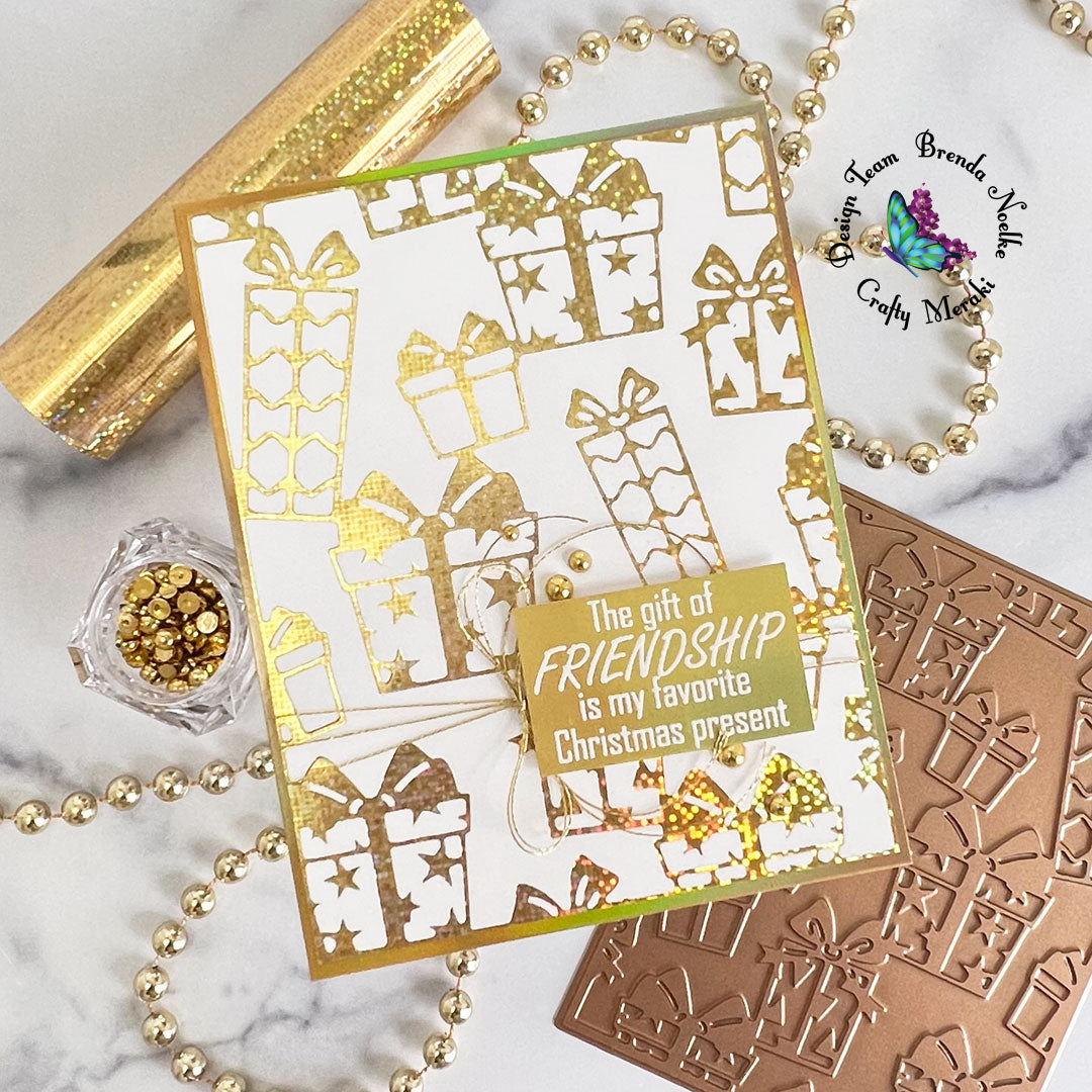 Crafty Meraki All Wrapped Up Hot Foil plate - Crafty Meraki