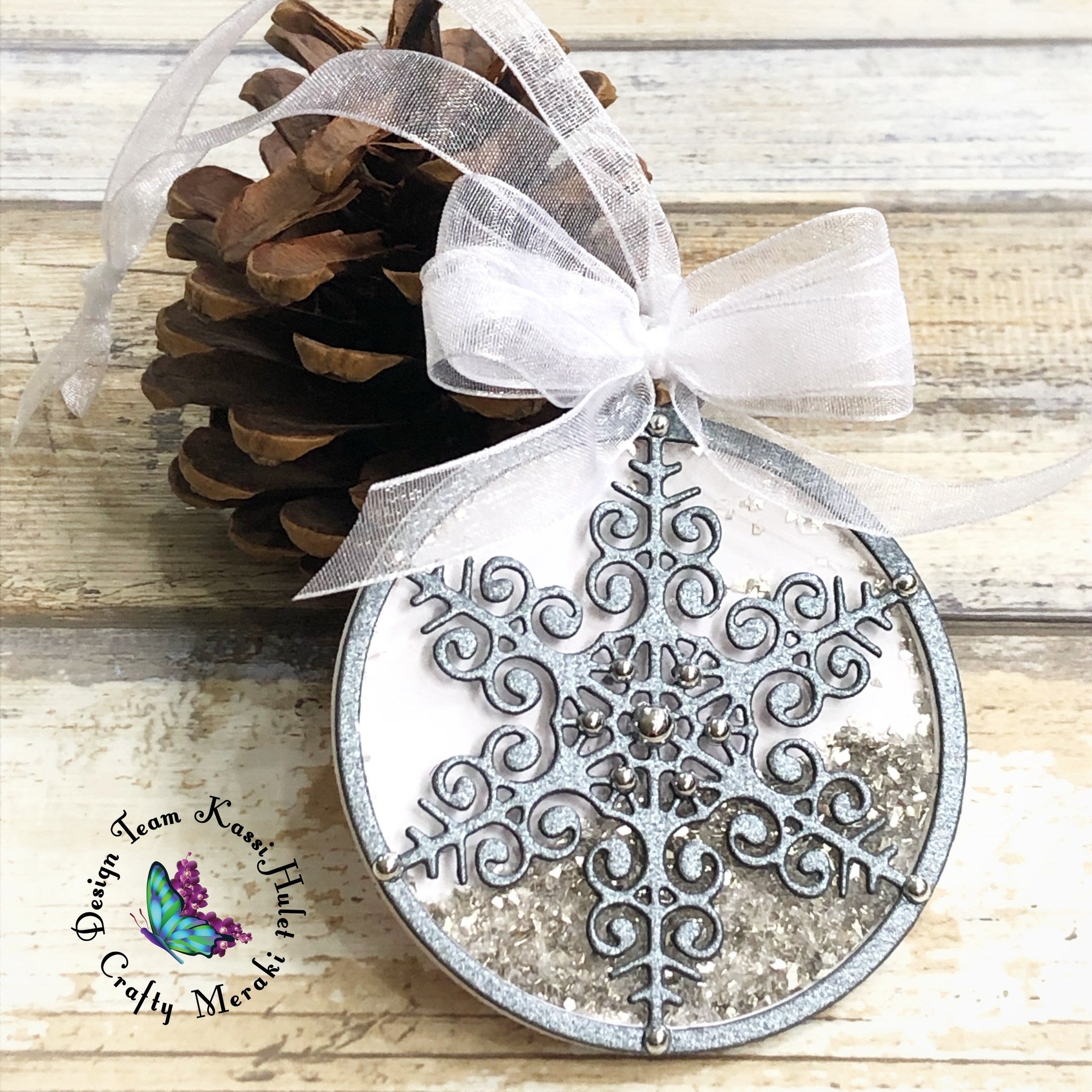 Crafty Meraki Tinsel Ornament Layering die - Crafty Meraki