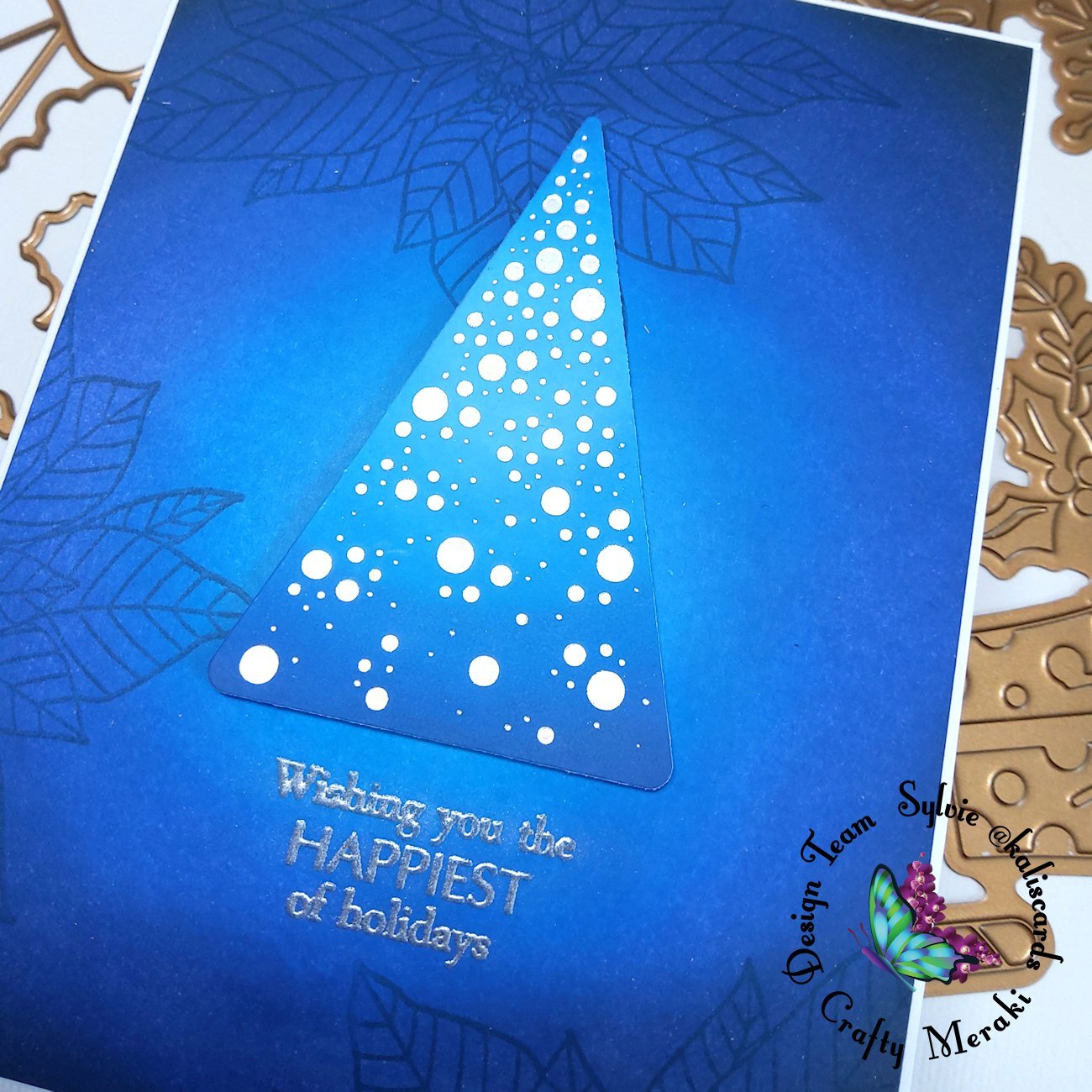 Crafty Meraki 'Tis the Season hot foil plate - Crafty Meraki