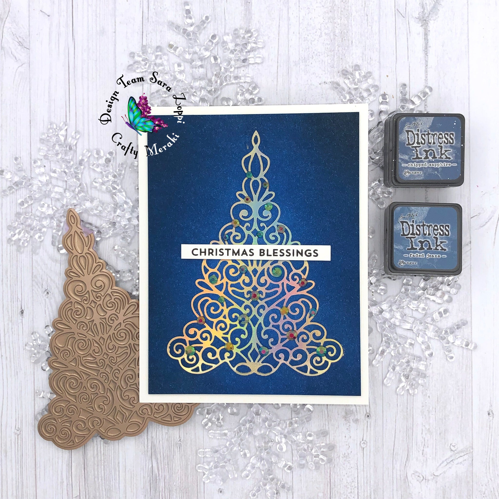 Crafty Meraki Yule Wonder hot foil plate - Crafty Meraki