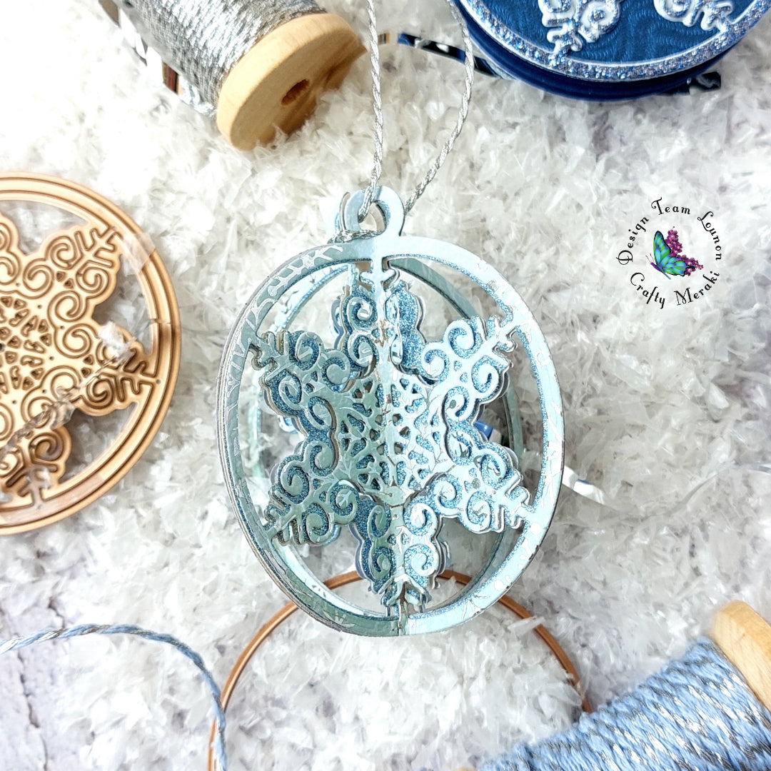 Crafty Meraki Tinsel Ornament Layering die - Crafty Meraki