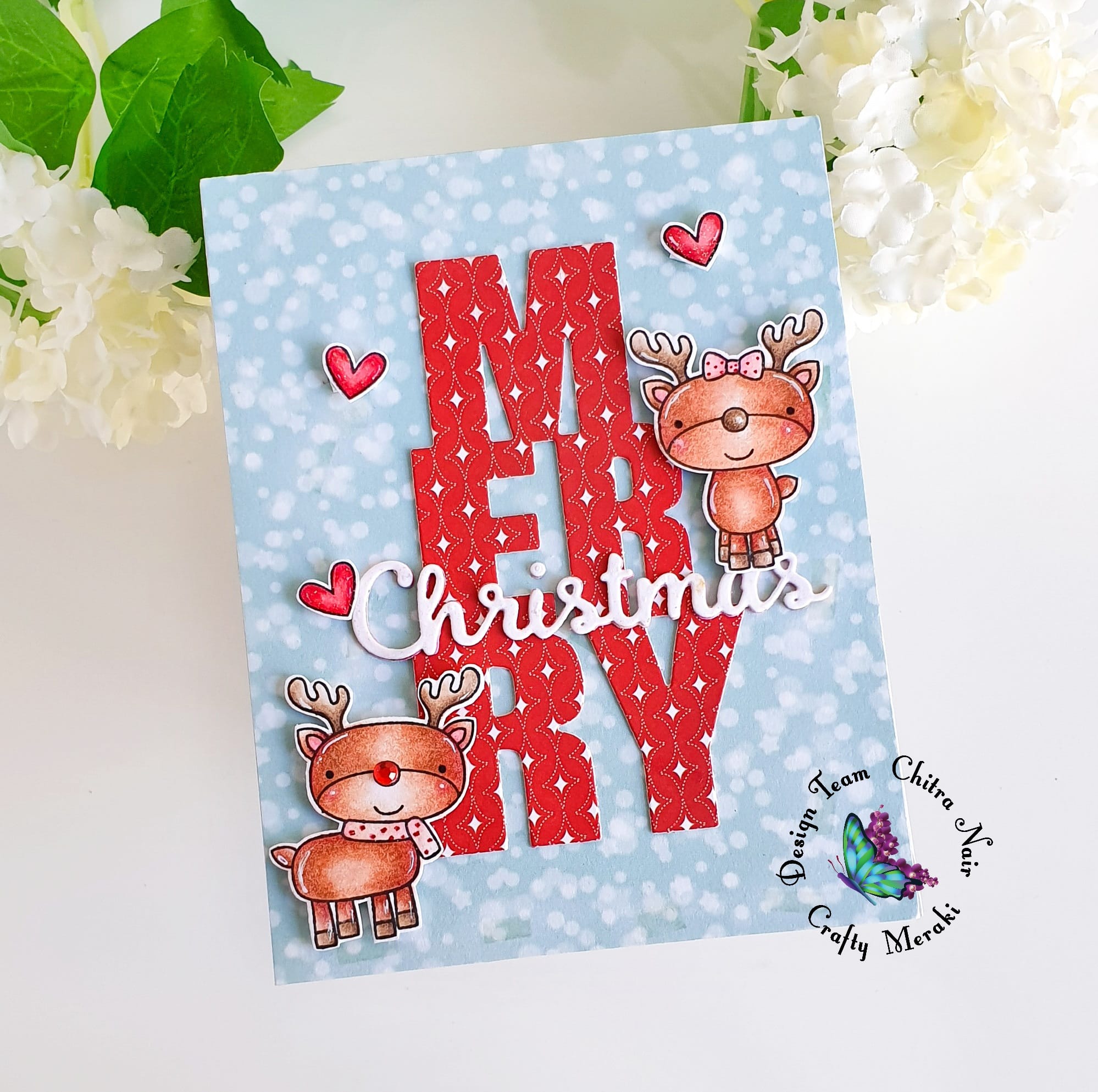 Crafty Meraki Merry Slimline Tag die - Crafty Meraki