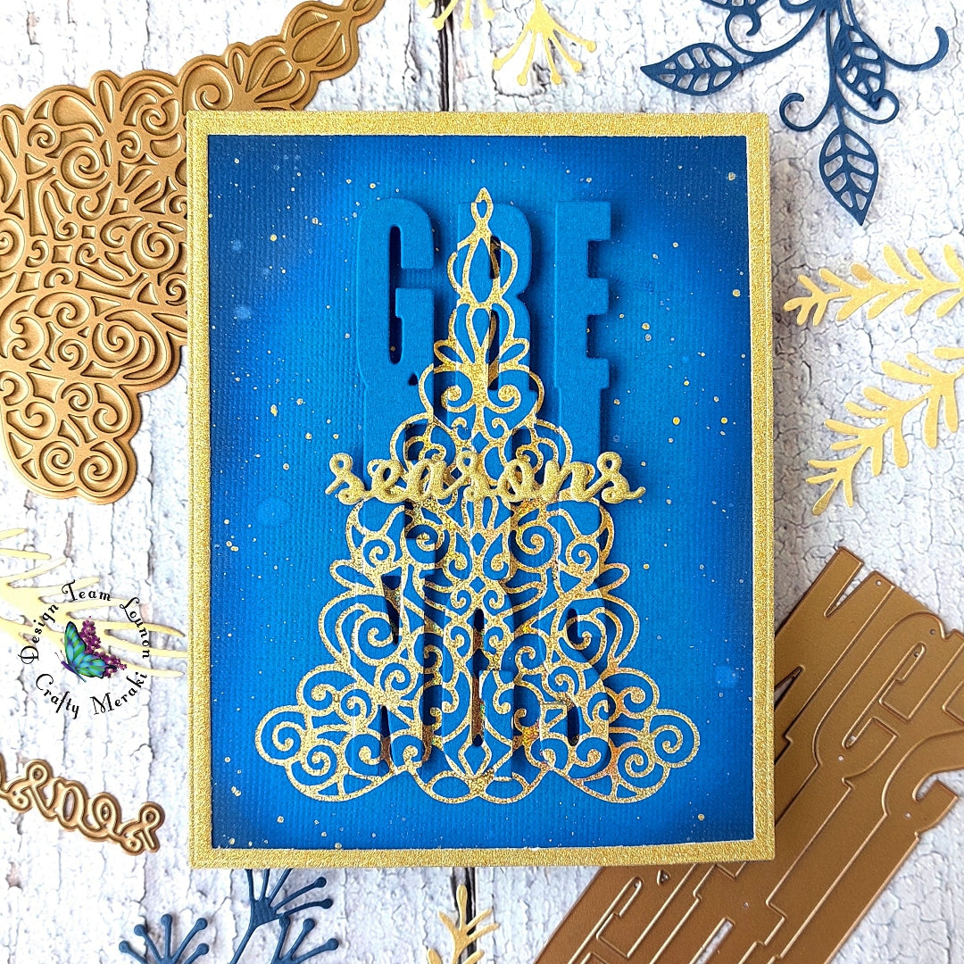 Crafty Meraki Yule Wonder hot foil plate - Crafty Meraki