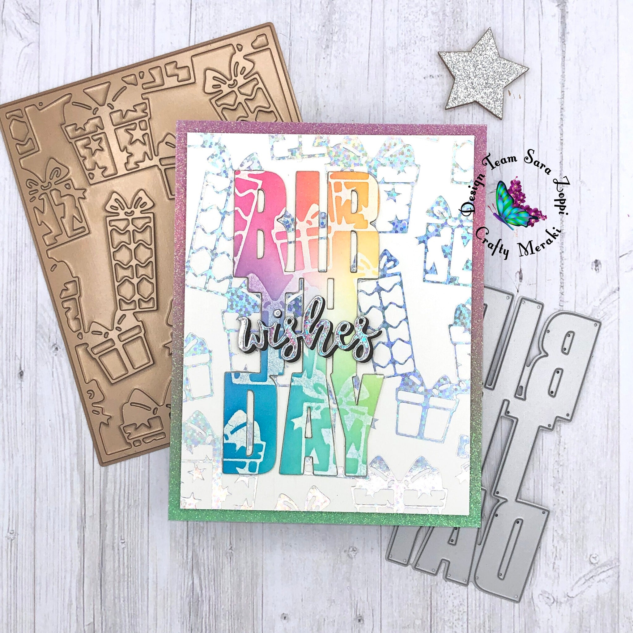 Crafty Meraki All Wrapped Up Hot Foil plate - Crafty Meraki