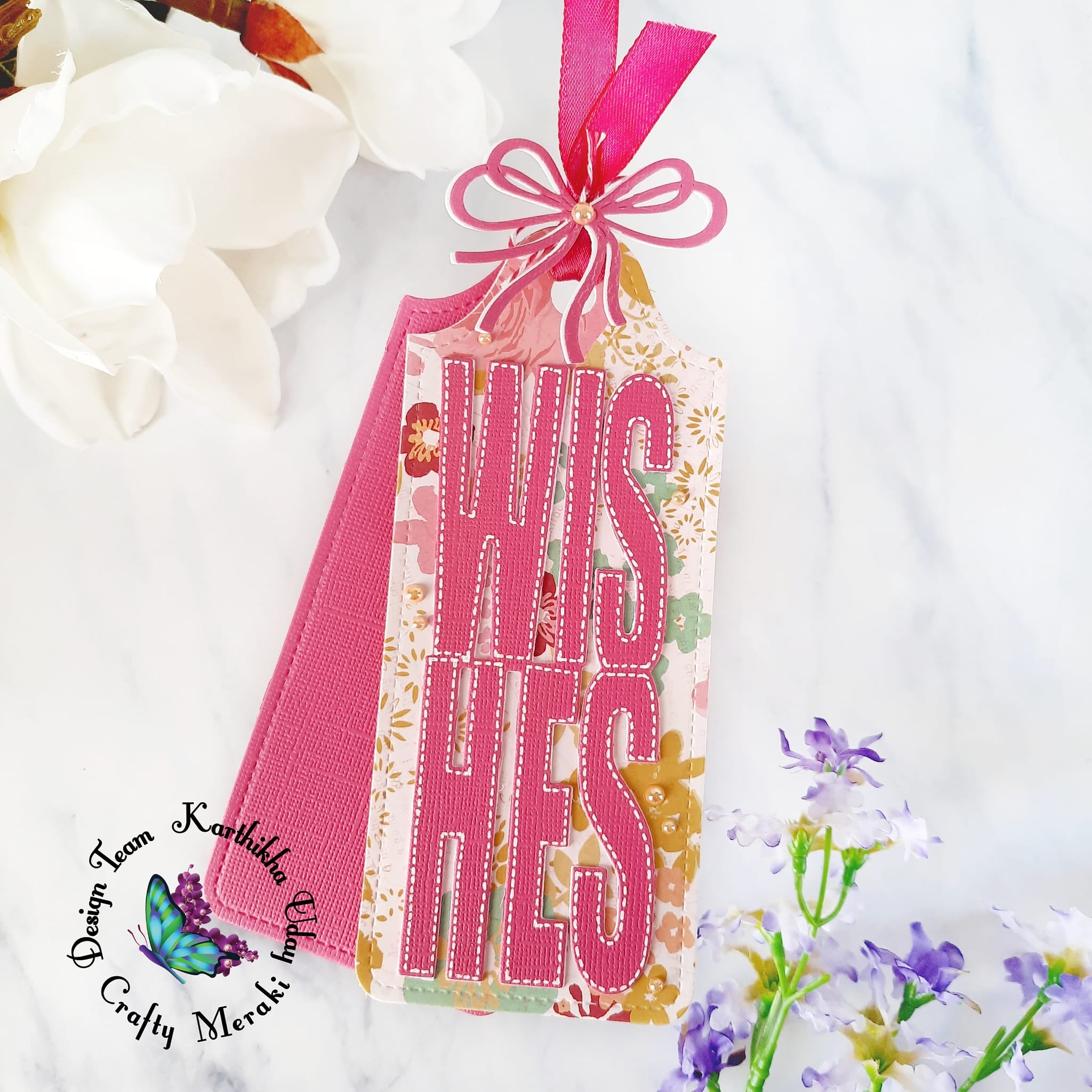 Crafty Meraki Wishes Slimline Tag die - Crafty Meraki