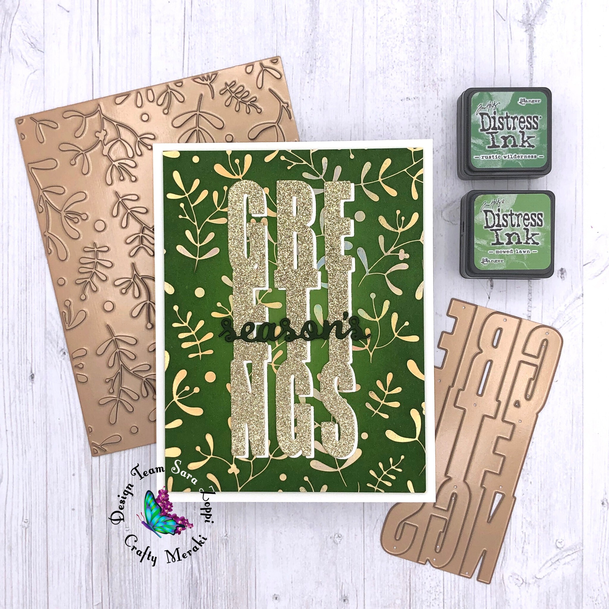 Crafty Meraki Under the Mistletoe Hot Foil plate - Crafty Meraki