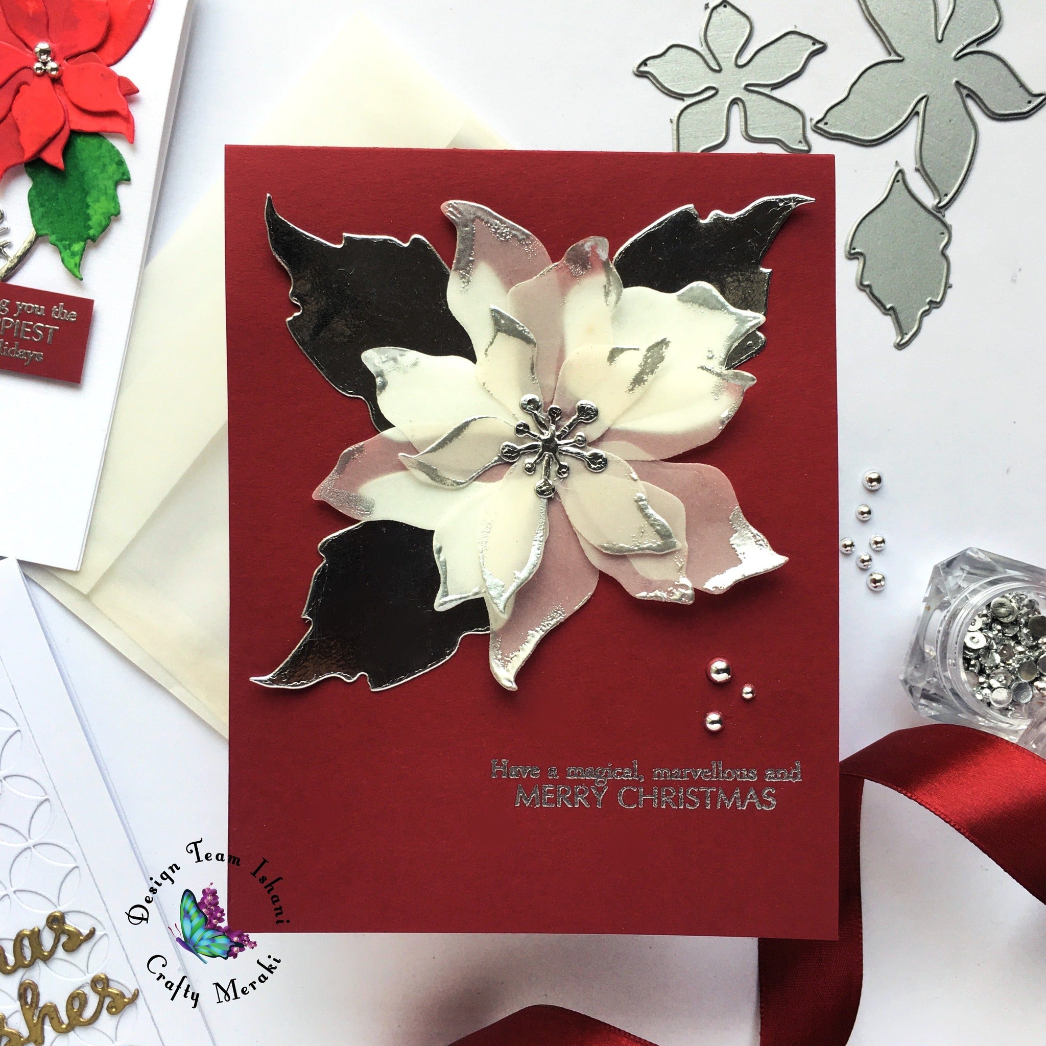 Crafty Meraki Christmas Flower Layering die - Crafty Meraki