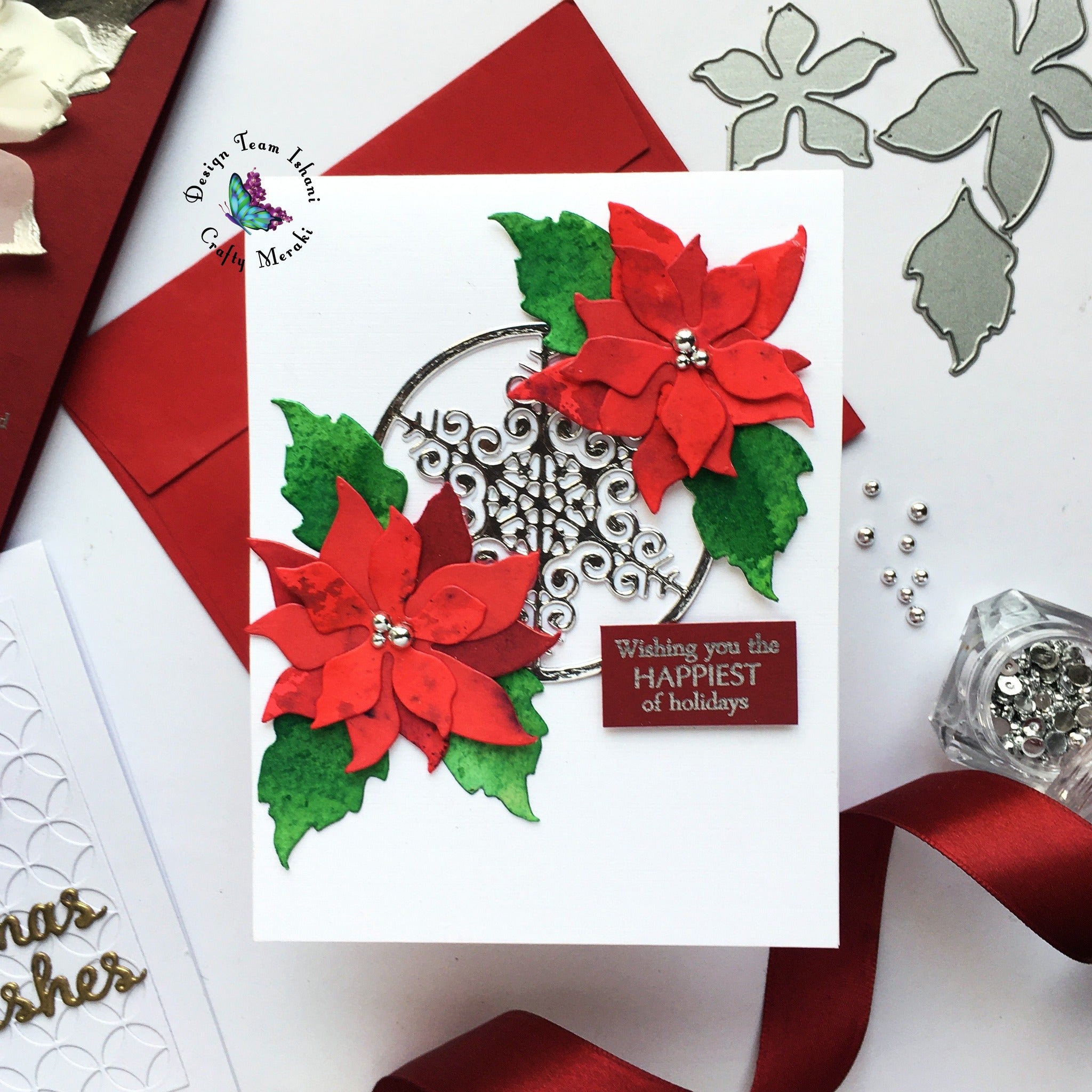 Crafty Meraki Christmas Flower Layering die - Crafty Meraki
