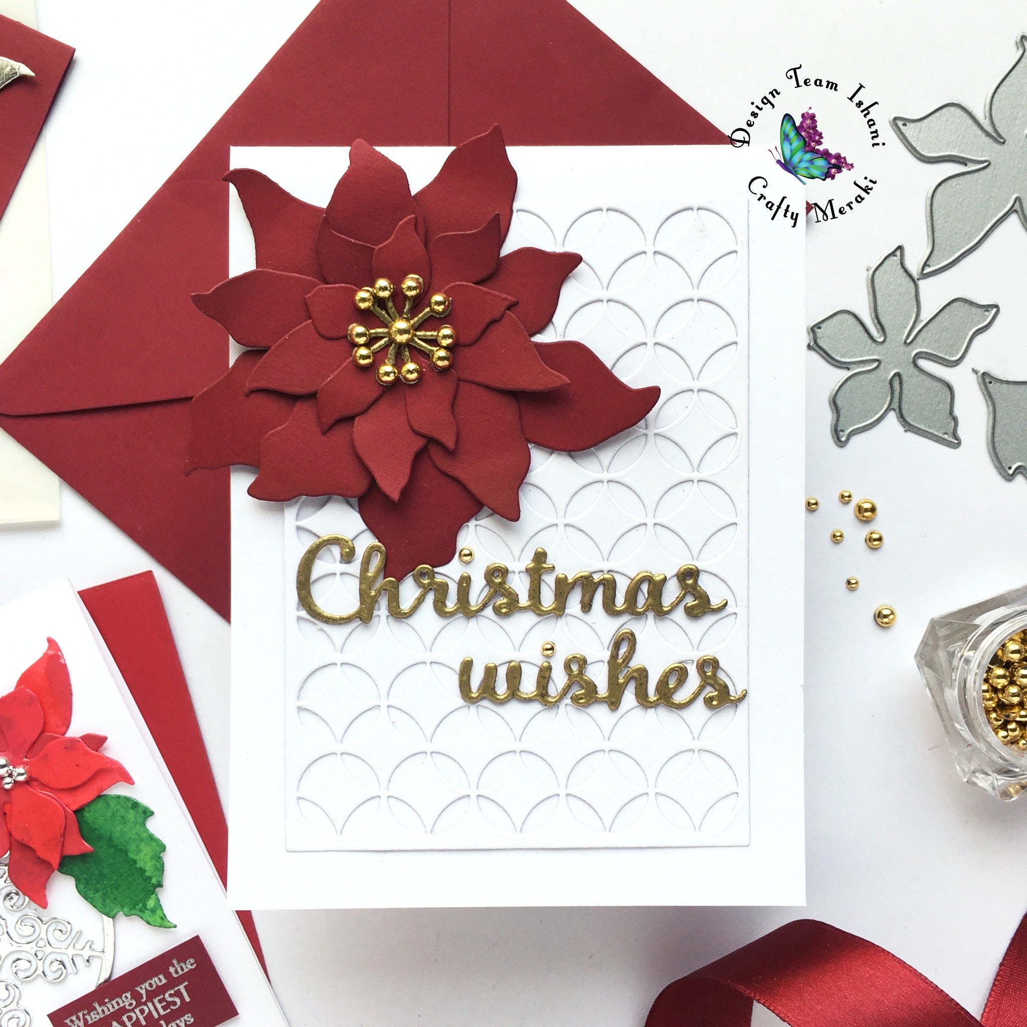 Crafty Meraki Christmas Flower Layering die - Crafty Meraki