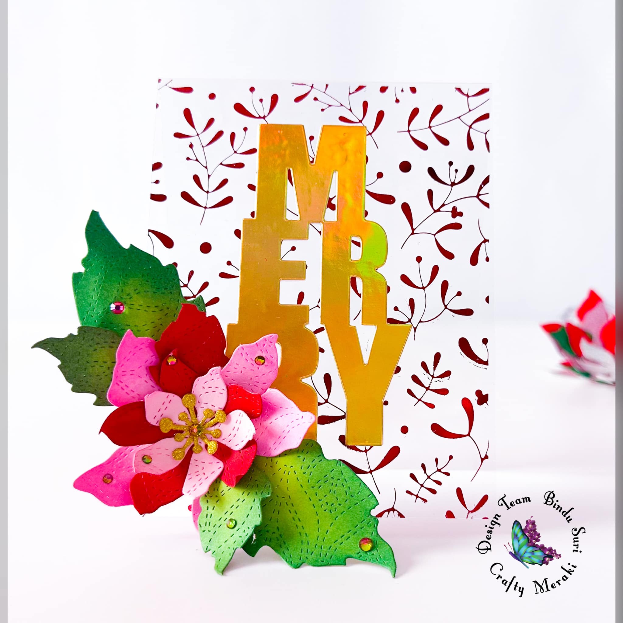 Crafty Meraki Under the Mistletoe Hot Foil plate - Crafty Meraki