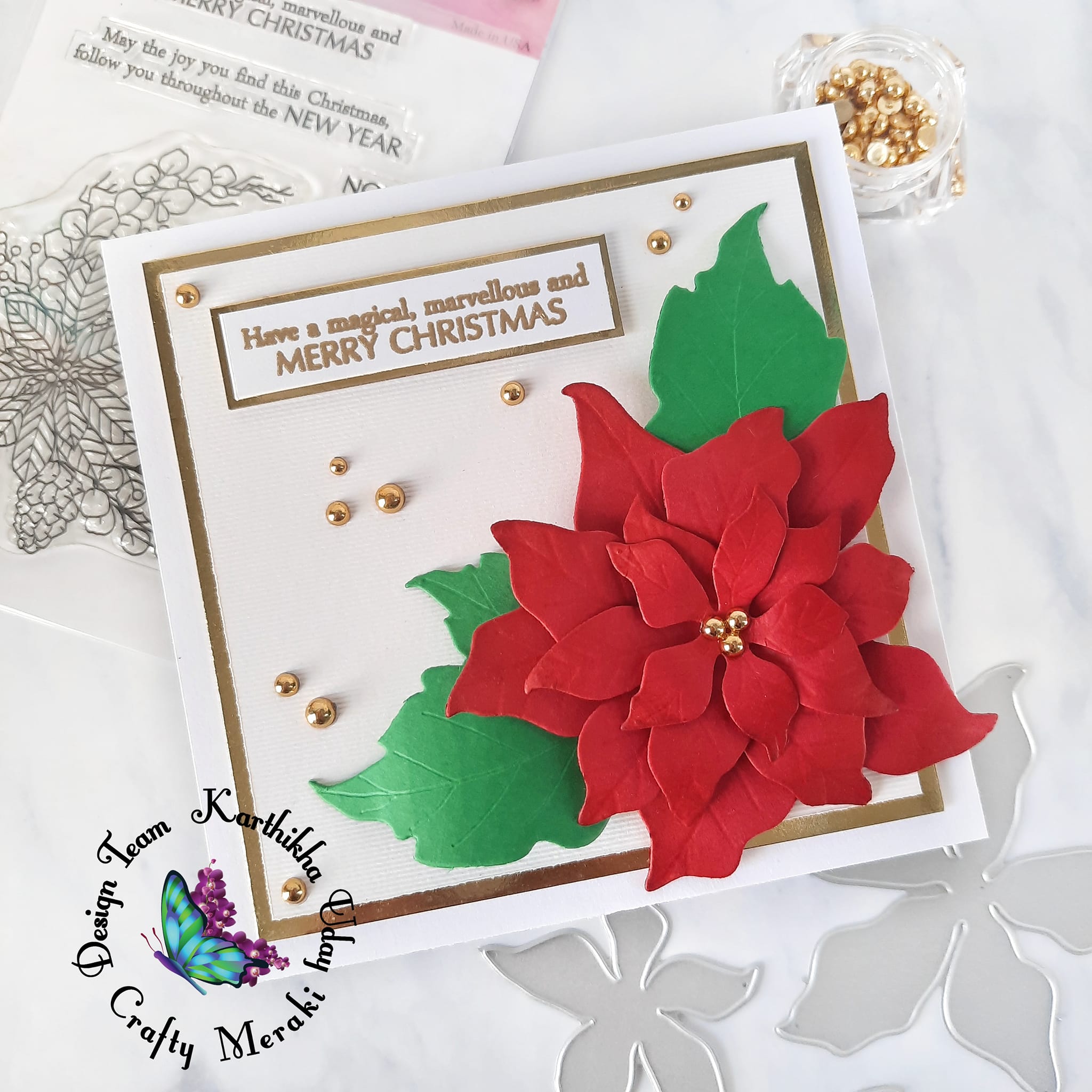 Crafty Meraki Christmas Flower Layering die - Crafty Meraki