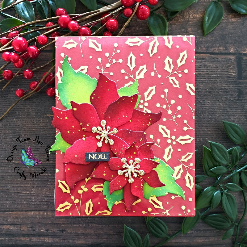 Crafty Meraki Jolly Holly Hot Foil plate - Crafty Meraki