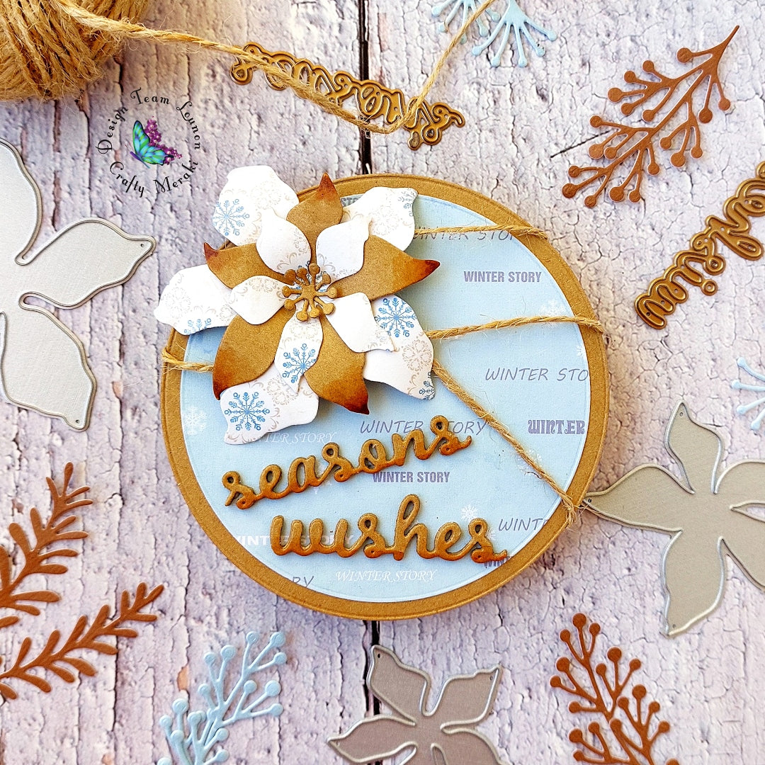 Crafty Meraki Christmas Flower Layering die - Crafty Meraki