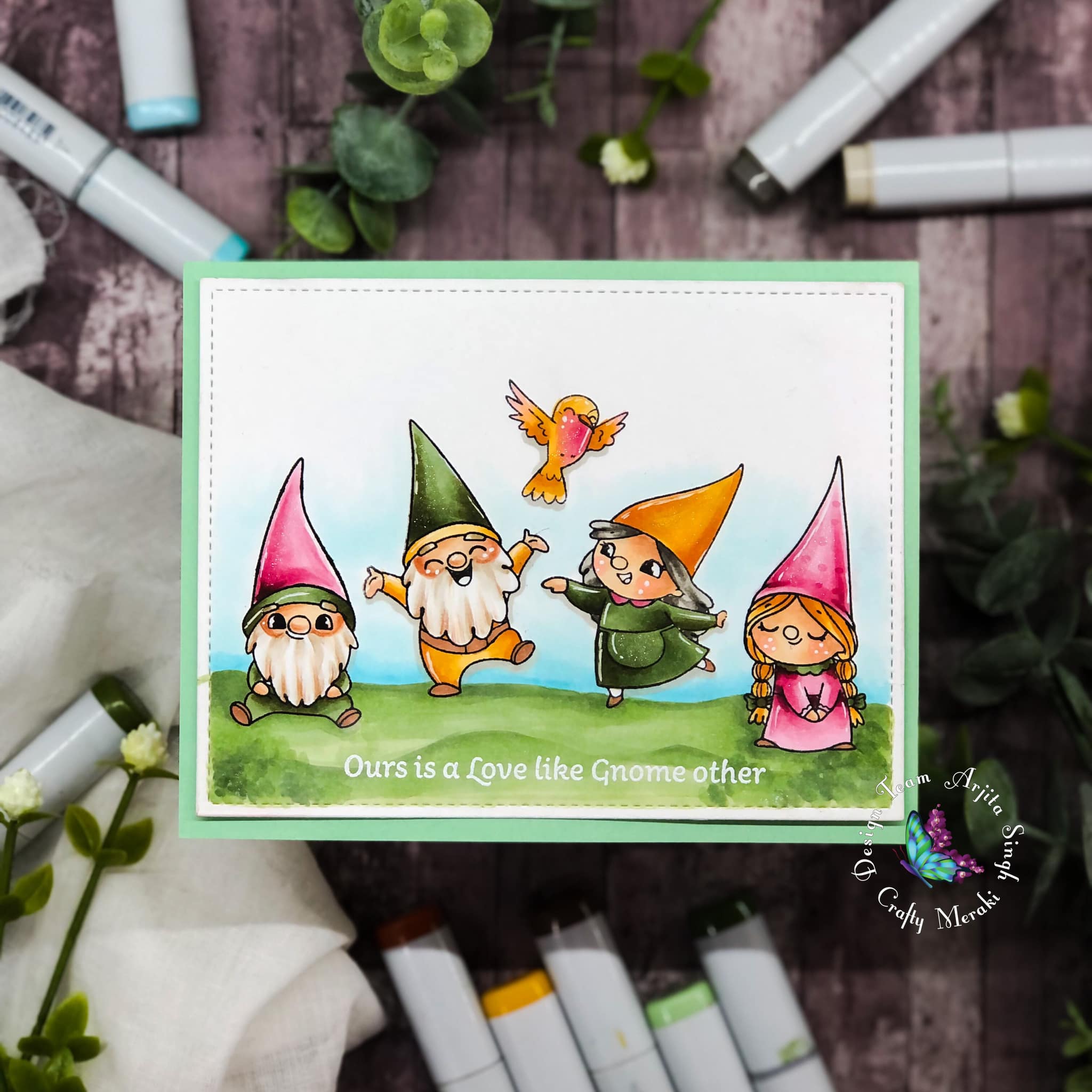 Crafty Meraki Gnomeo & Juliet Stamp set - Crafty Meraki
