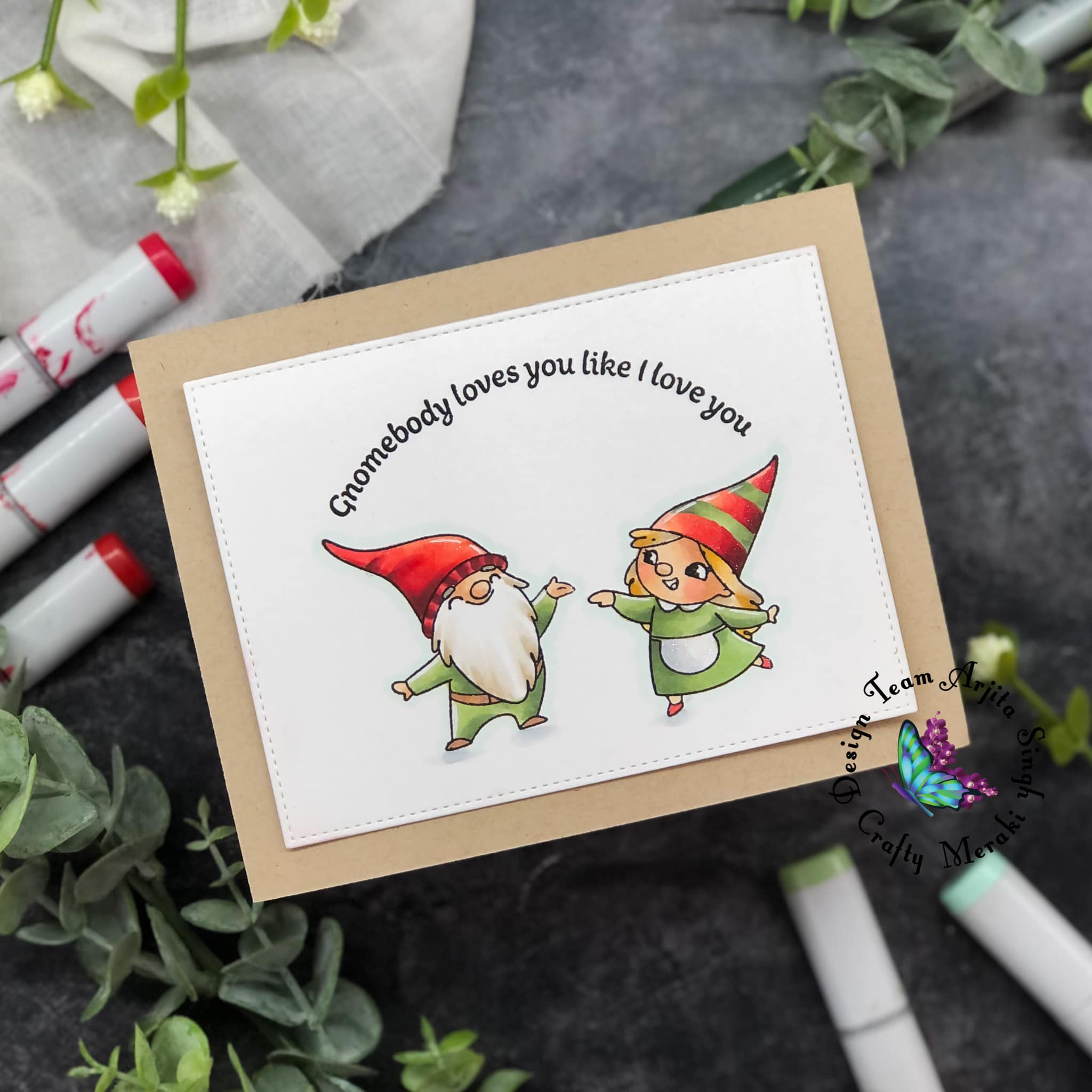 Crafty Meraki Gnomeo & Juliet Stamp set - Crafty Meraki