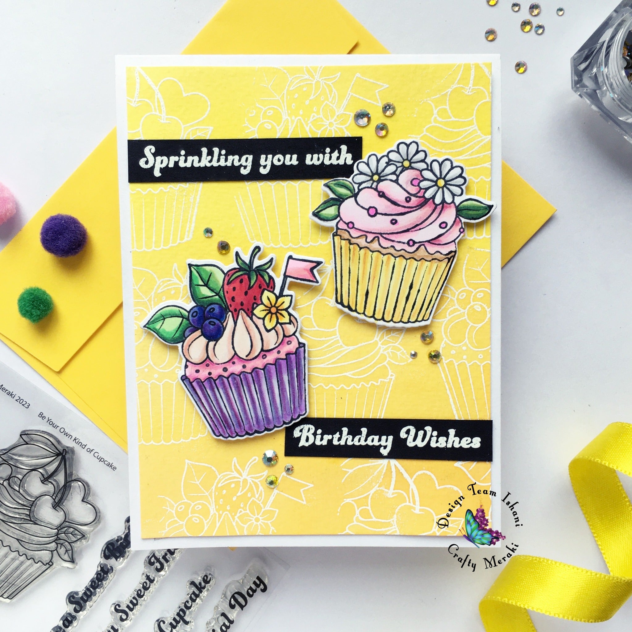 Crafty Meraki Be Your Own Kind of Cupcake Stamp set - Crafty Meraki