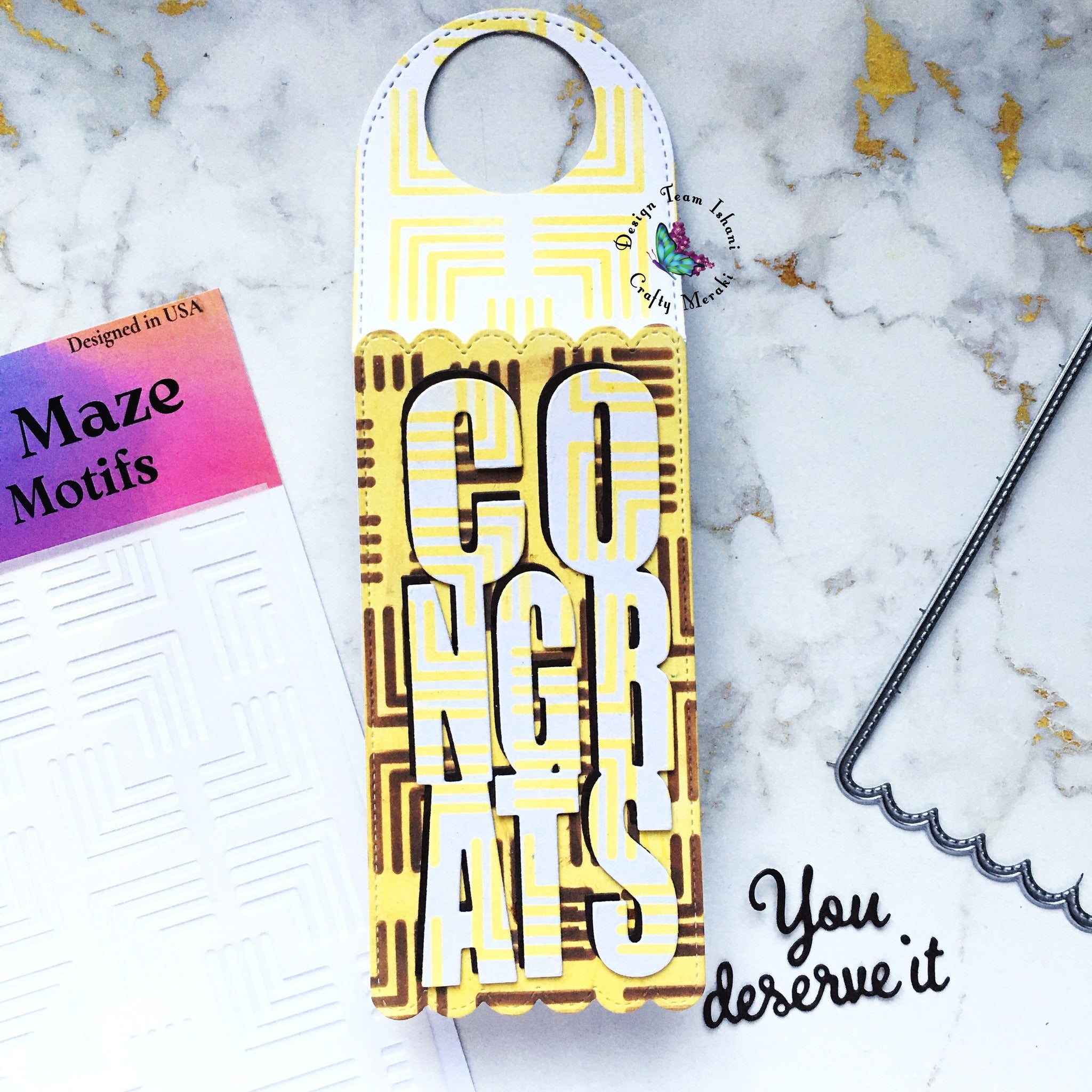 Crafty Meraki Mosaic Maze Stencil