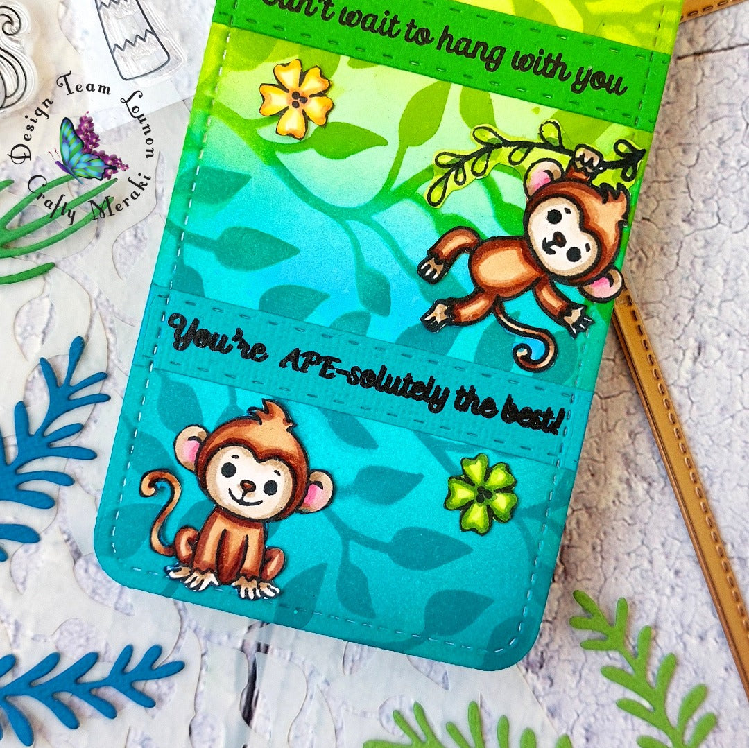 Crafty Meraki Green Garland Stencil