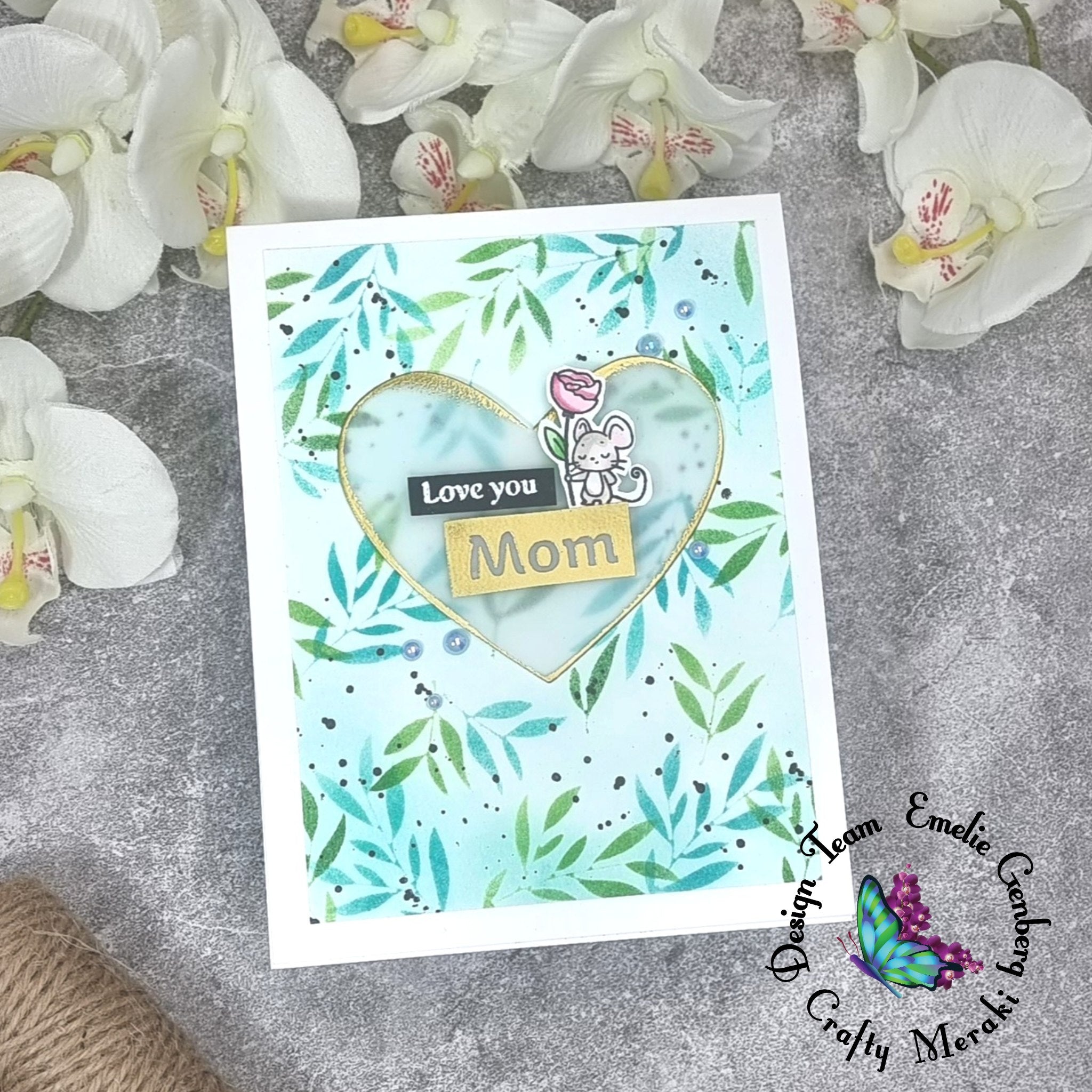 Crafty Meraki Foliage Frenzy Stencil