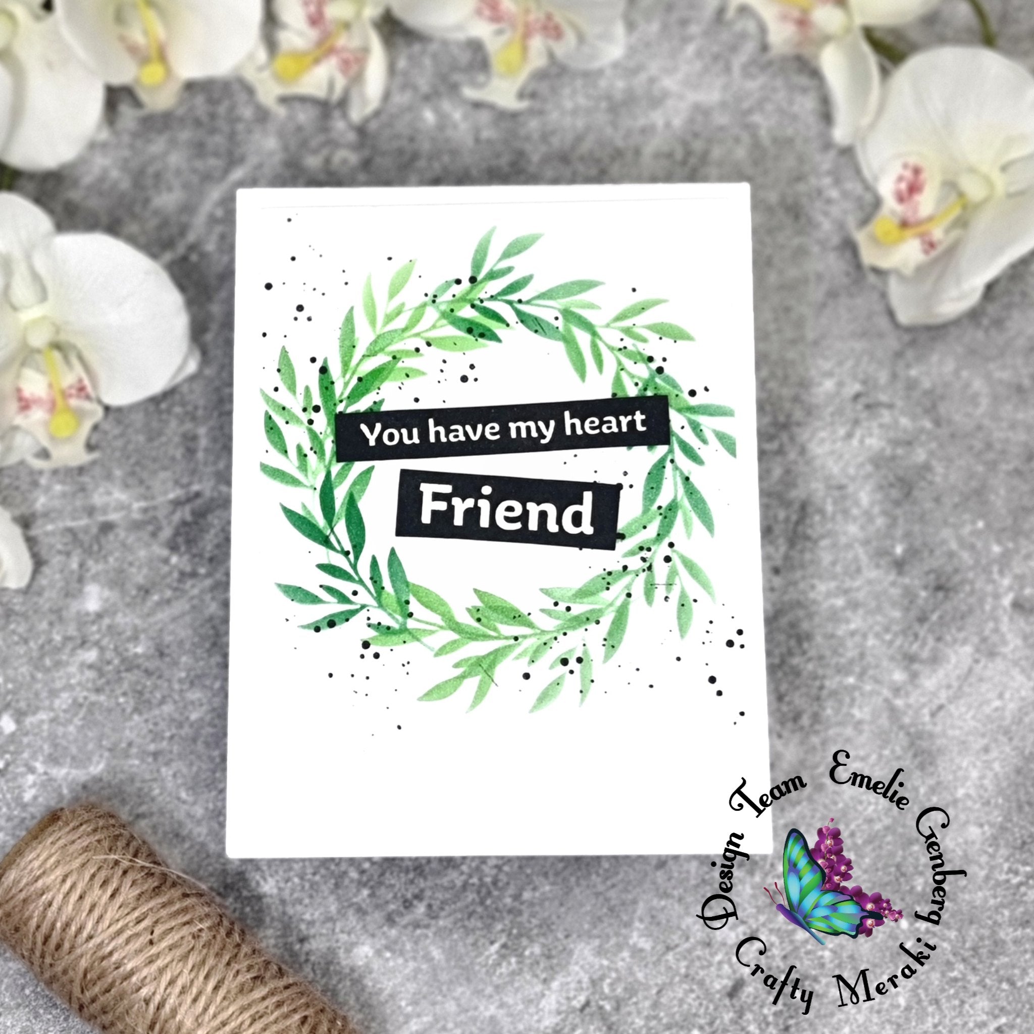 Crafty Meraki Foliage Frenzy Stencil