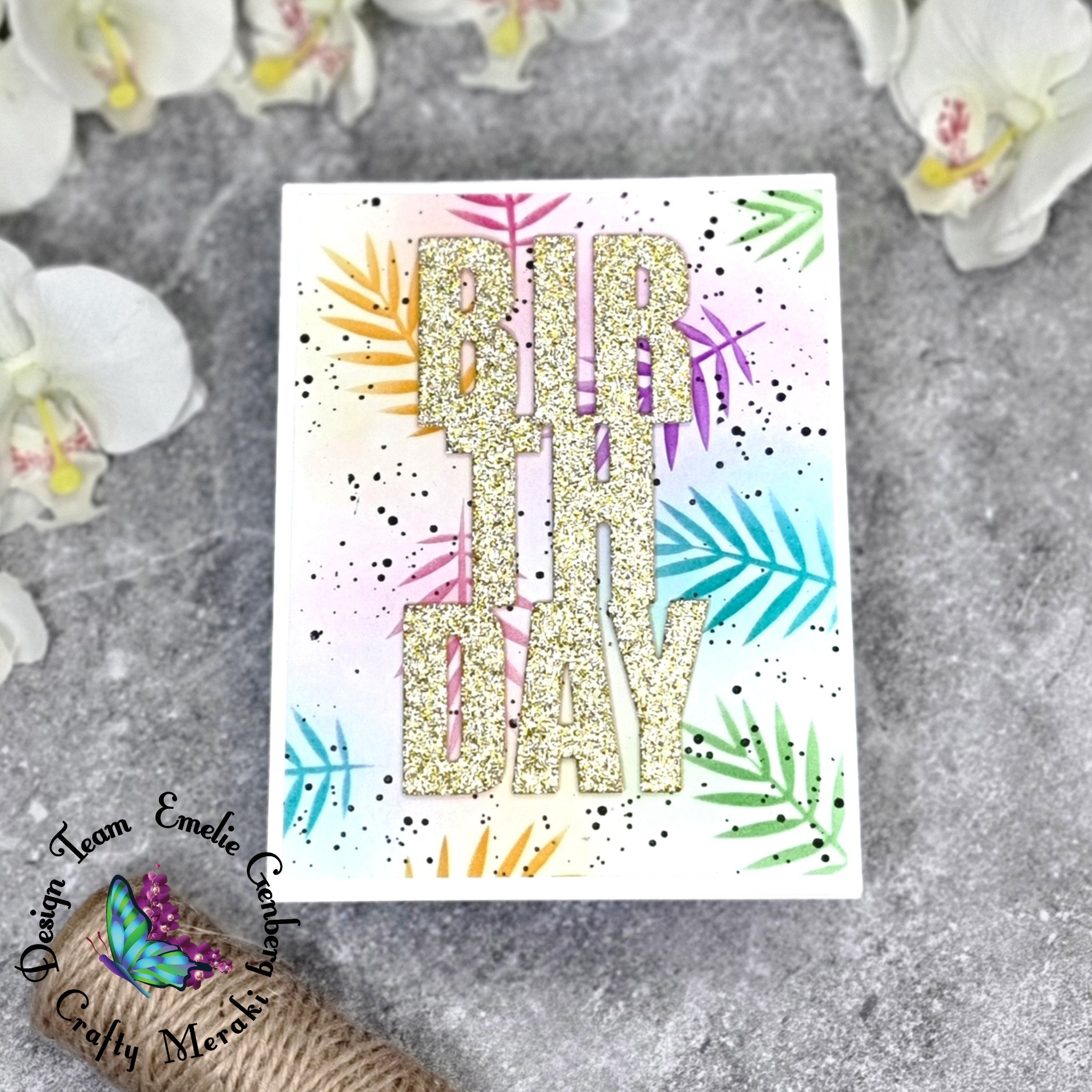 Crafty Meraki Tropical Finesse Stencil