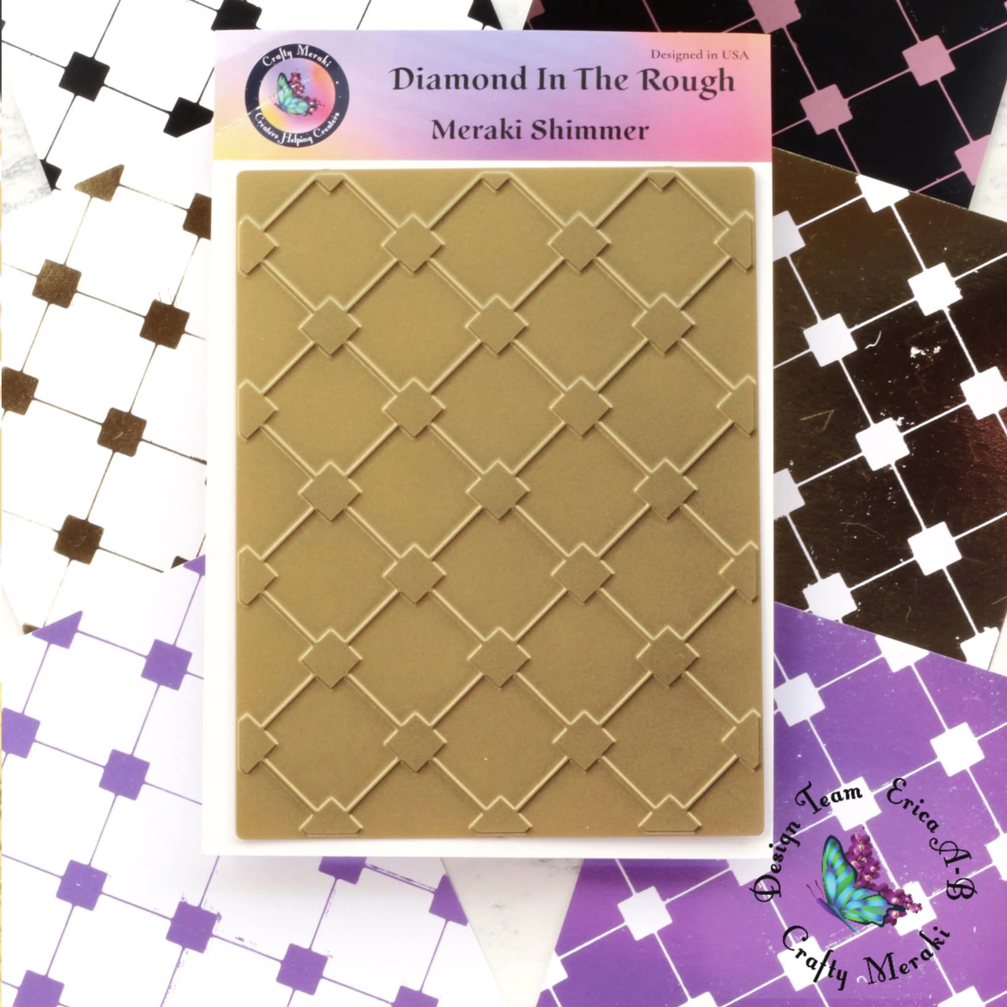 Crafty Meraki Diamond in the Rough Hot Foil plate - Crafty Meraki