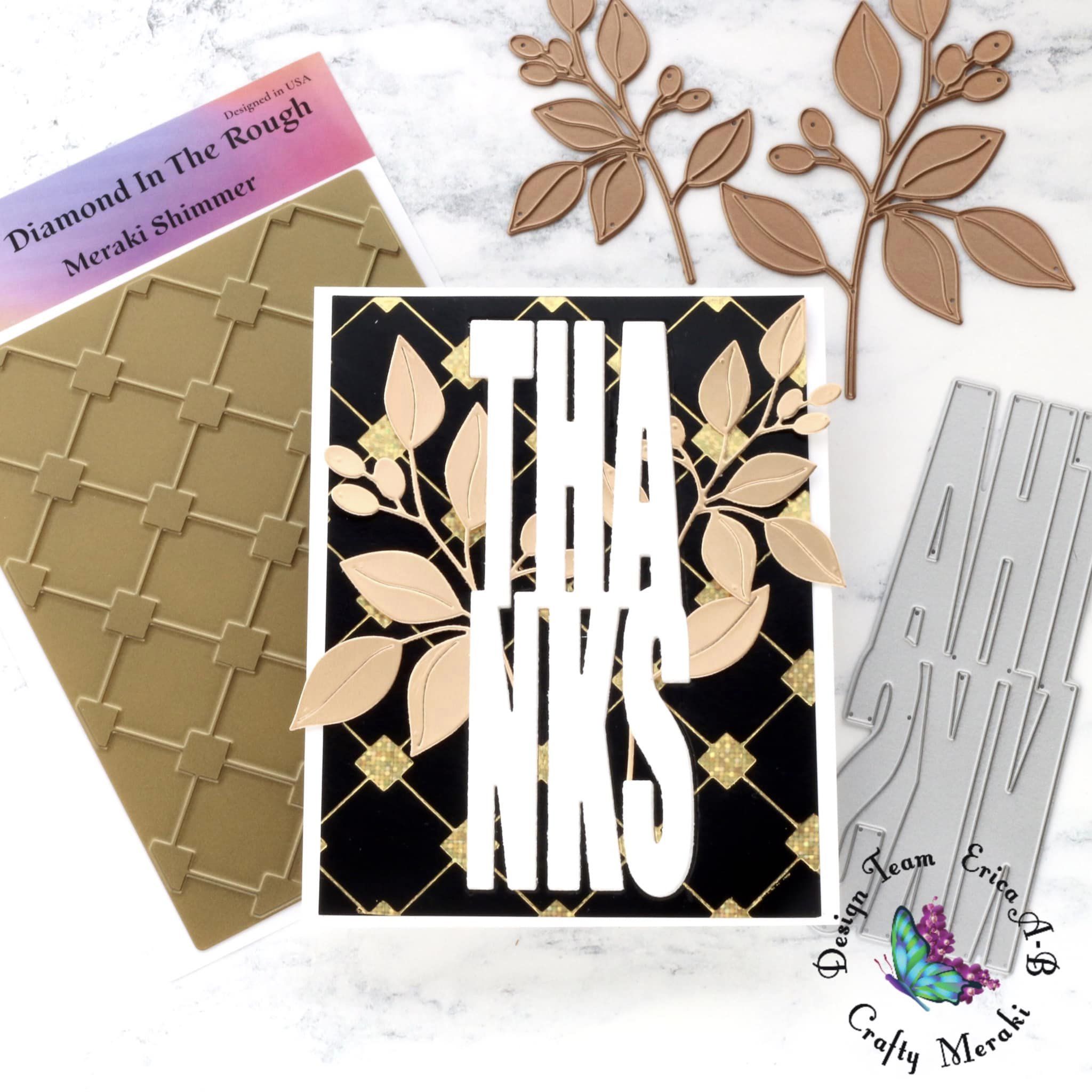 Crafty Meraki Diamond in the Rough Hot Foil plate - Crafty Meraki