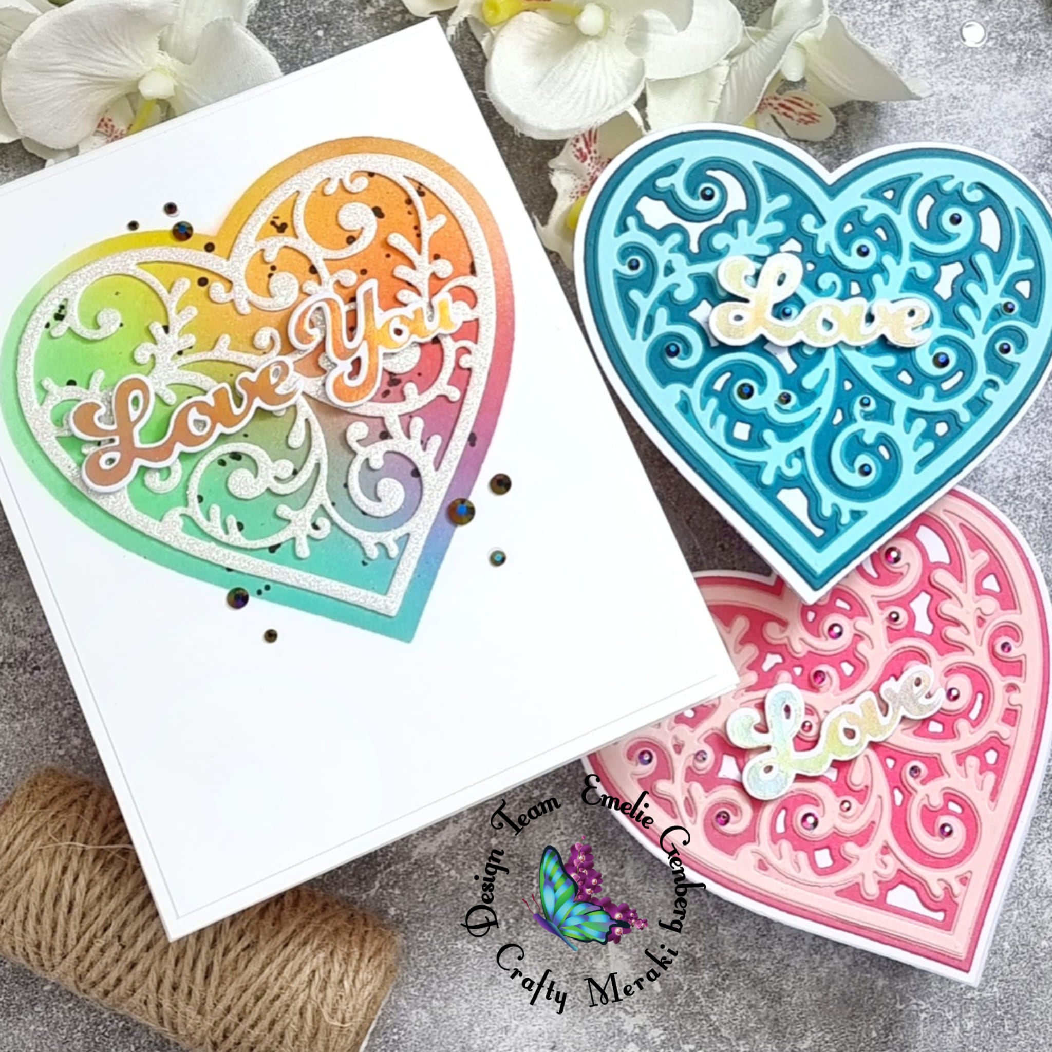 Crafty Meraki Cupid's Heart Layering Die Set - Crafty Meraki