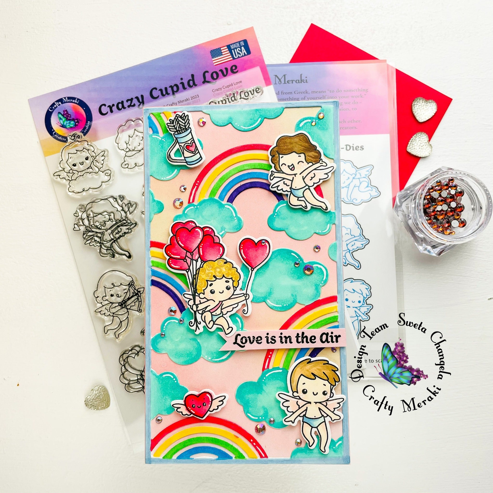 Crafty Meraki Crazy Cupid Love Stamp set - Crafty Meraki