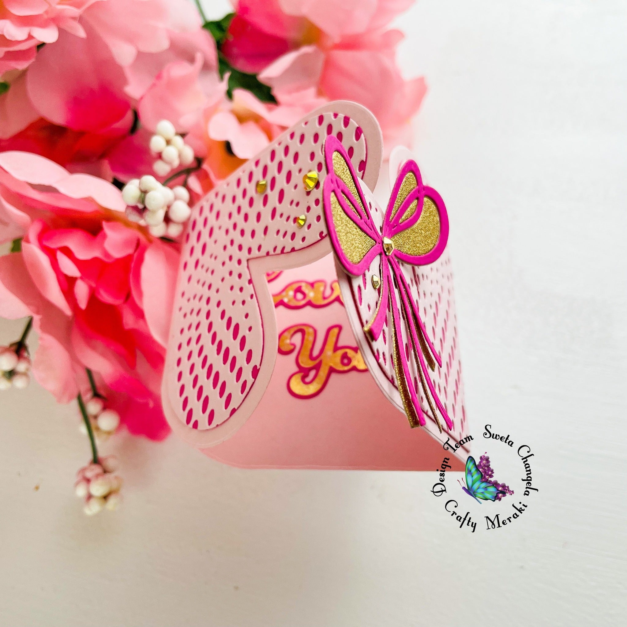 Crafty Meraki Love Note Folding Note Card Dies - Crafty Meraki