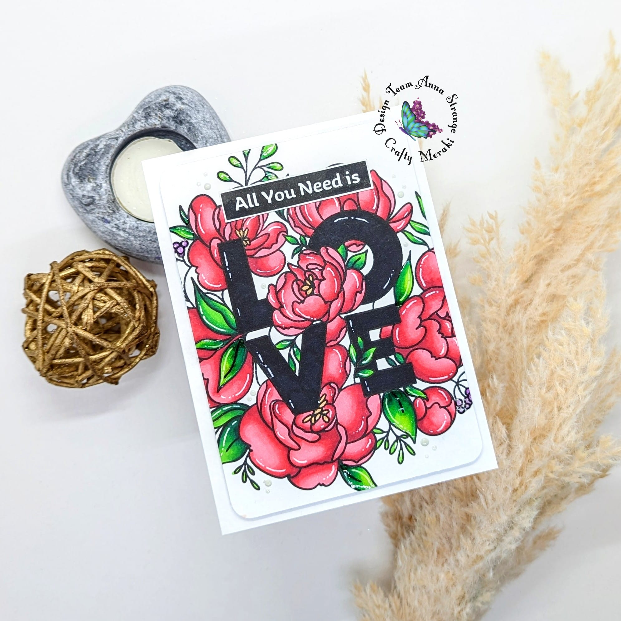 Crafty Meraki All You Need is Love Stamp set - Crafty Meraki