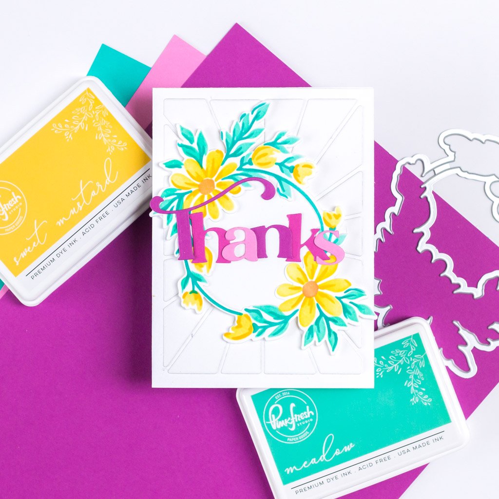 Pinkfresh Studio Daisy Wreath Die - Crafty Meraki