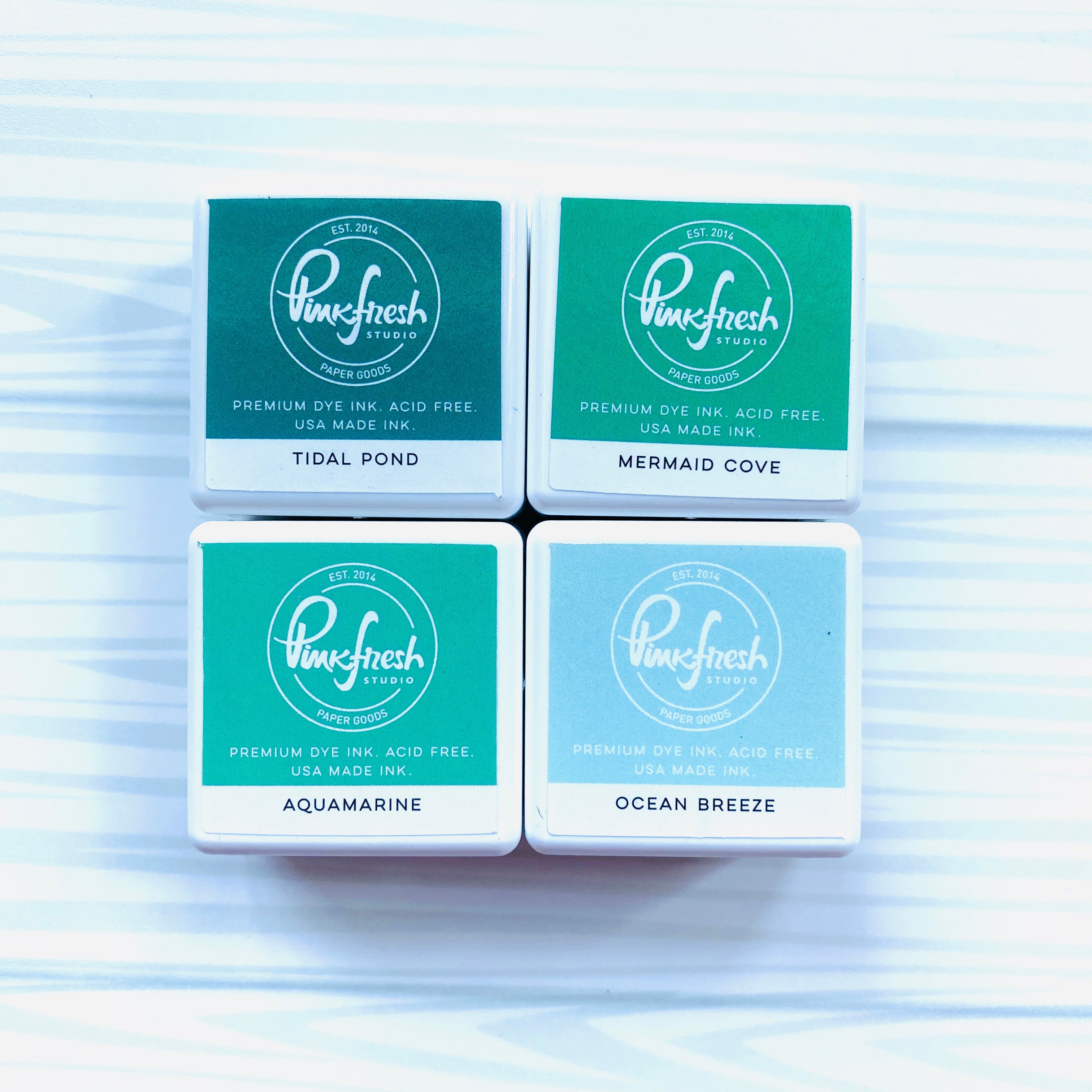 Pinkfresh Studio Premium Dye Ink Cube Pack : Island Oasis - Crafty Meraki