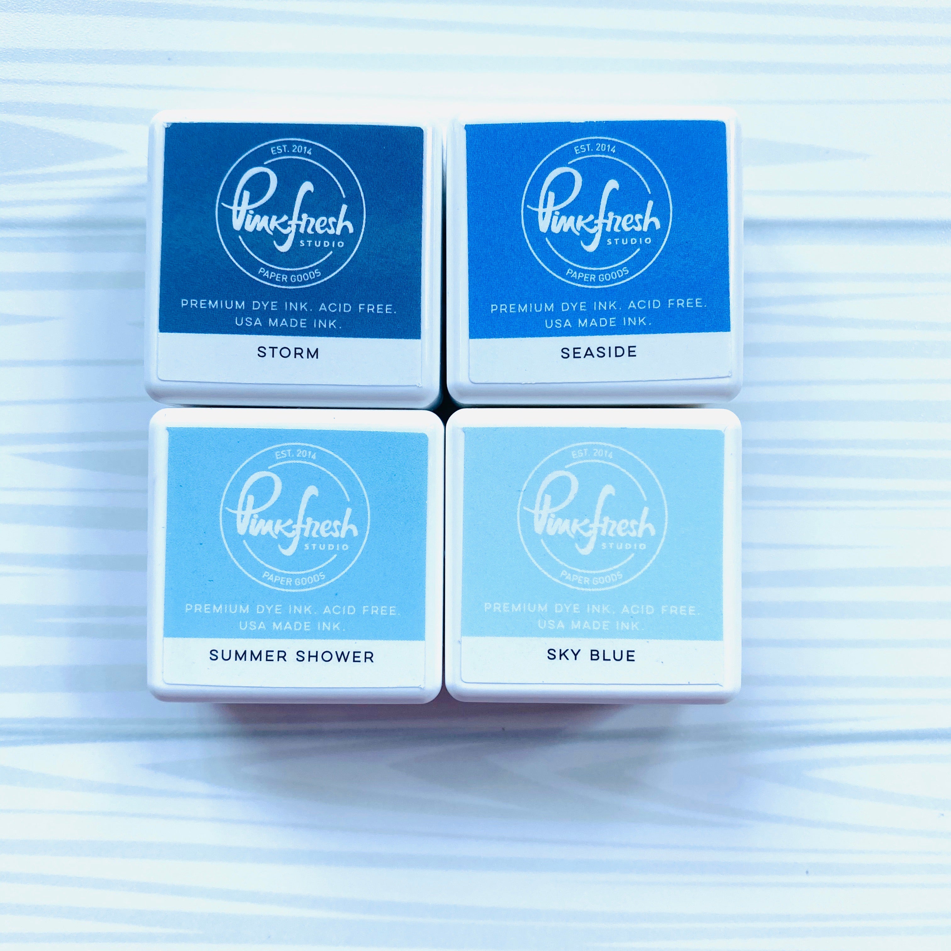 Pinkfresh Studio Premium Dye Ink Cube Pack : Morning Sky - Crafty Meraki