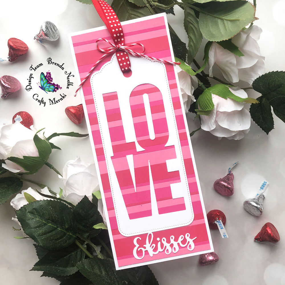 Crafty Meraki Love Slimline Tag die - Crafty Meraki