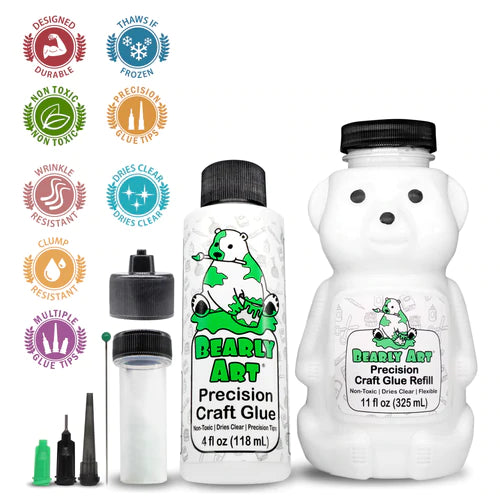 Bearly Art Precision Craft Glue- THE BUNDLE - Crafty Meraki