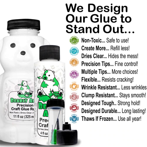 Bearly Art Precision Craft Glue- THE BUNDLE - Crafty Meraki