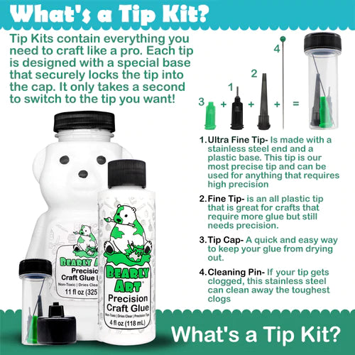 Bearly Art Precision Craft Glue- THE BUNDLE - Crafty Meraki