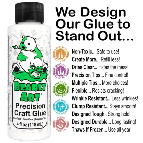Bearly Art Precision Craft Glue- THE ORIGINAL - Crafty Meraki