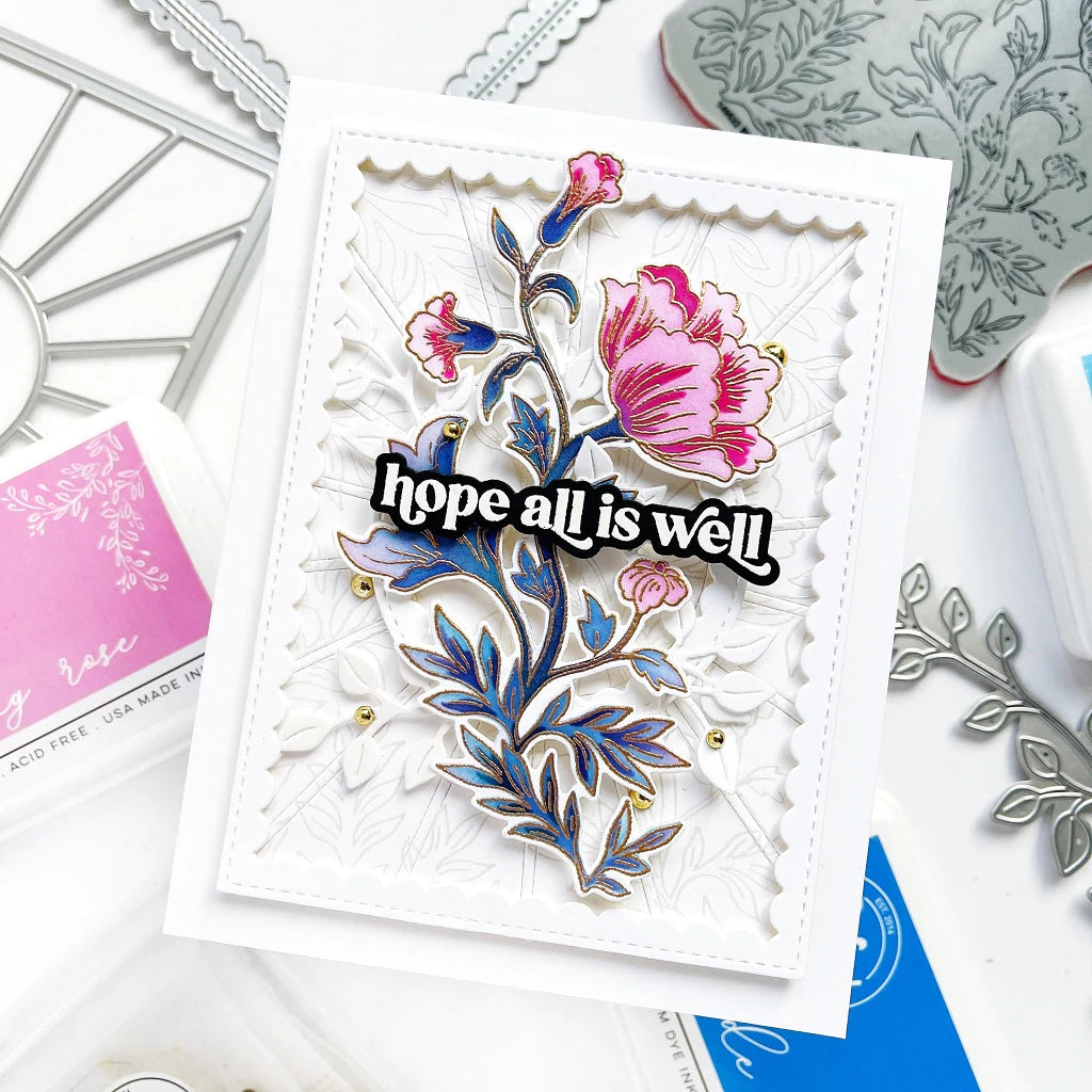 Pinkfresh Studio Blooming Vines stamp - Crafty Meraki