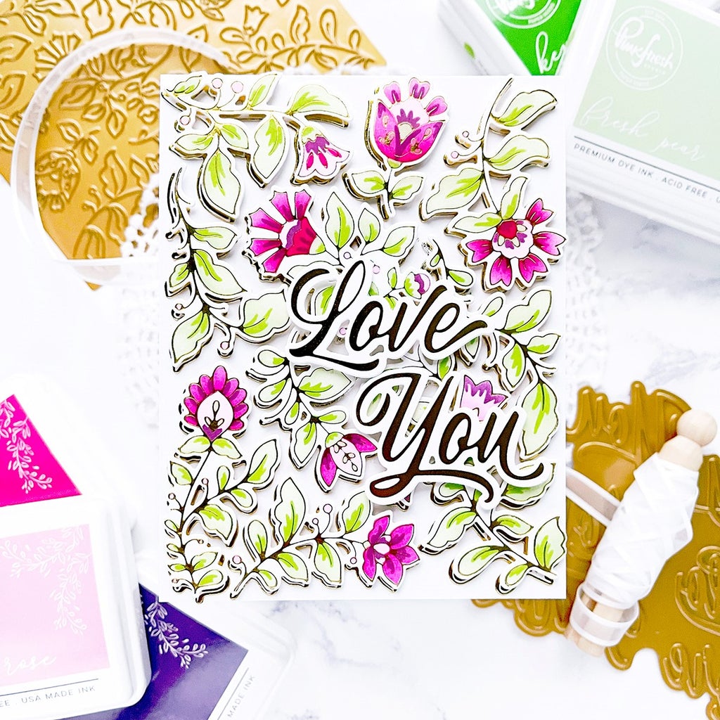 Pinkfresh Studio Folk Garden 2 Hot Foil - Crafty Meraki
