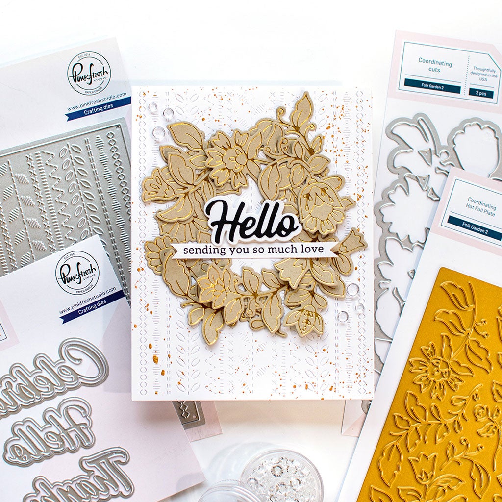 Pinkfresh Studio Folk Garden 2 Hot Foil - Crafty Meraki