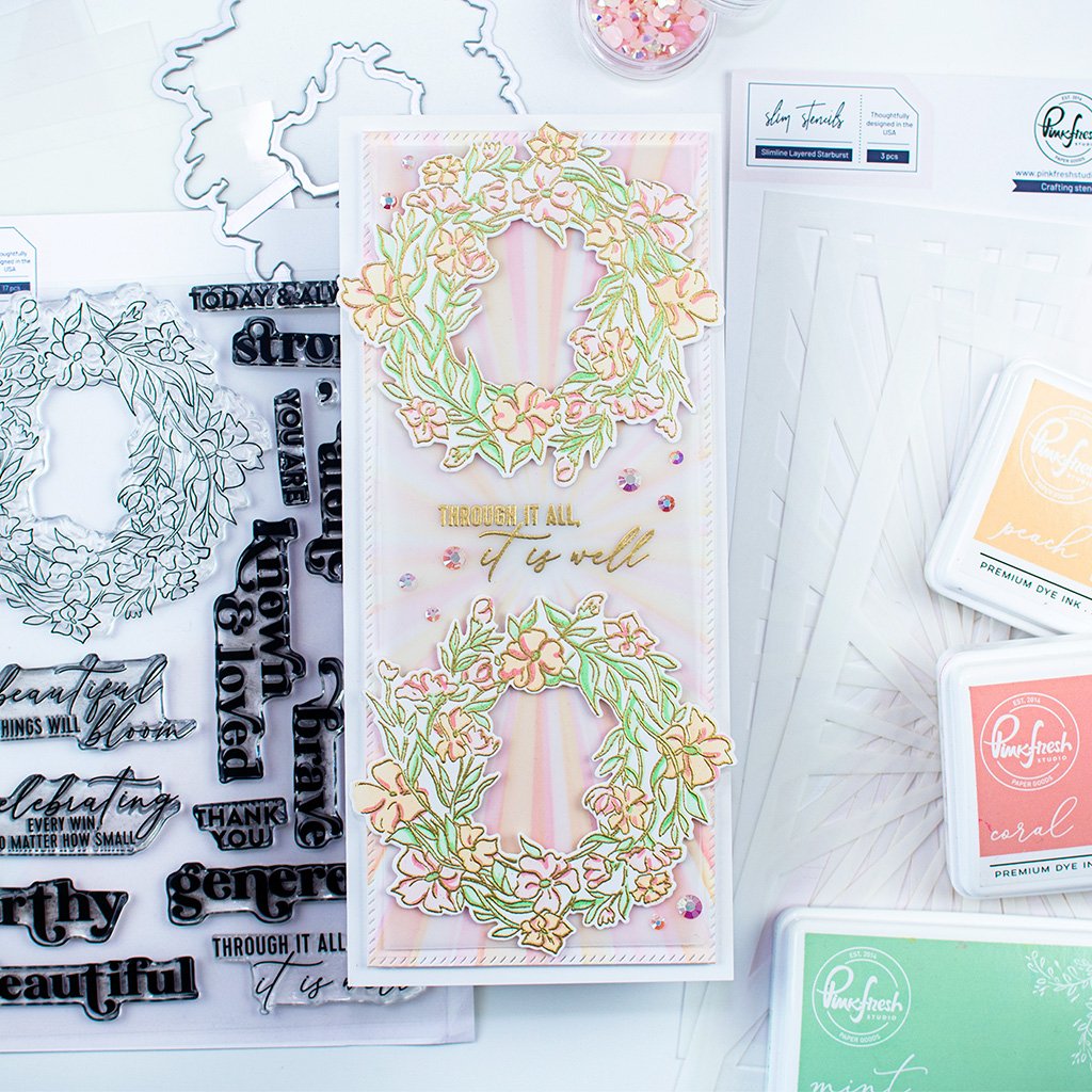 Pinkfresh Studio Known and Loved layering Stencil set - Crafty Meraki