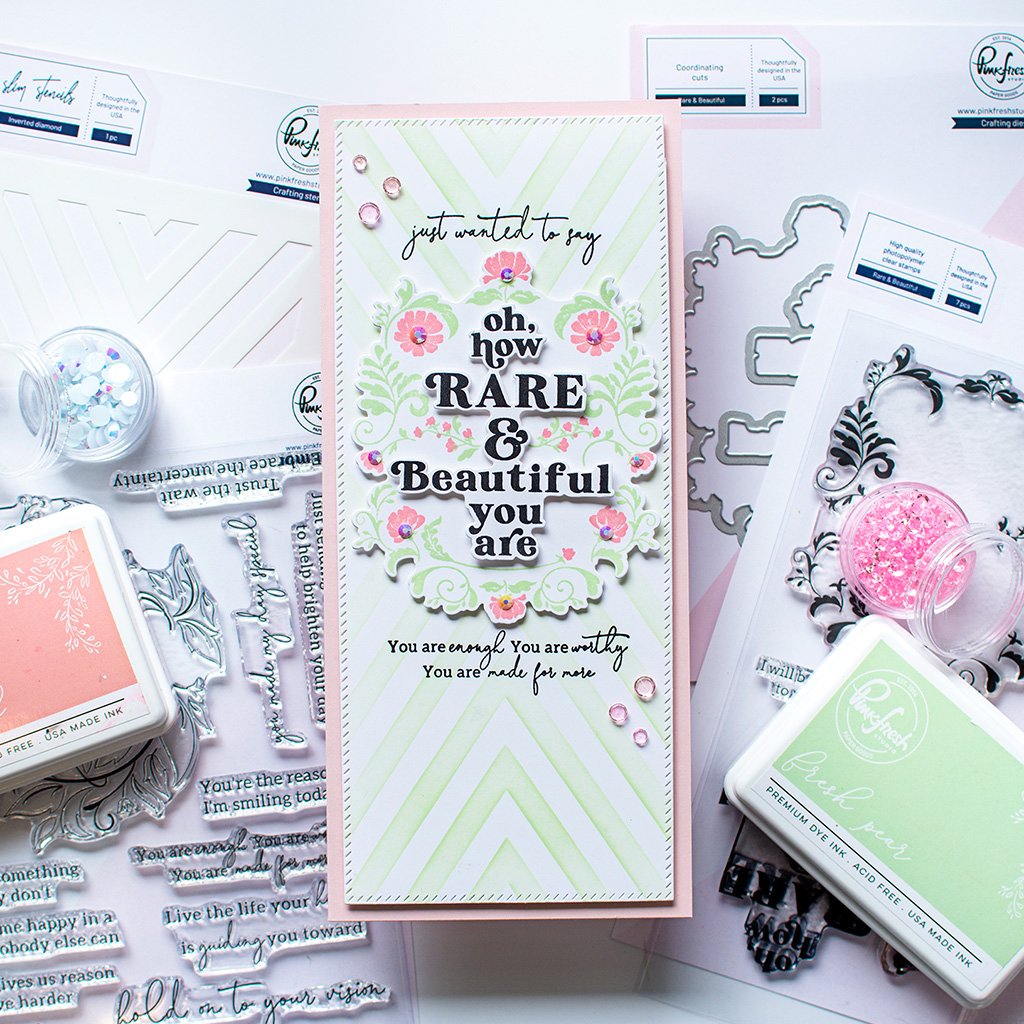 Pinkfresh Studio Rare & Beautiful die - Crafty Meraki