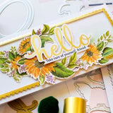 Pinkfresh Studio Sentiment Suite: Hello foil - Crafty Meraki