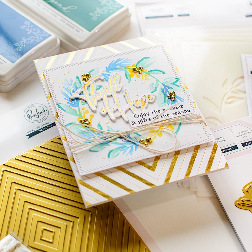 Pinkfresh Studio Thrill of Hope hot foil plate - Crafty Meraki