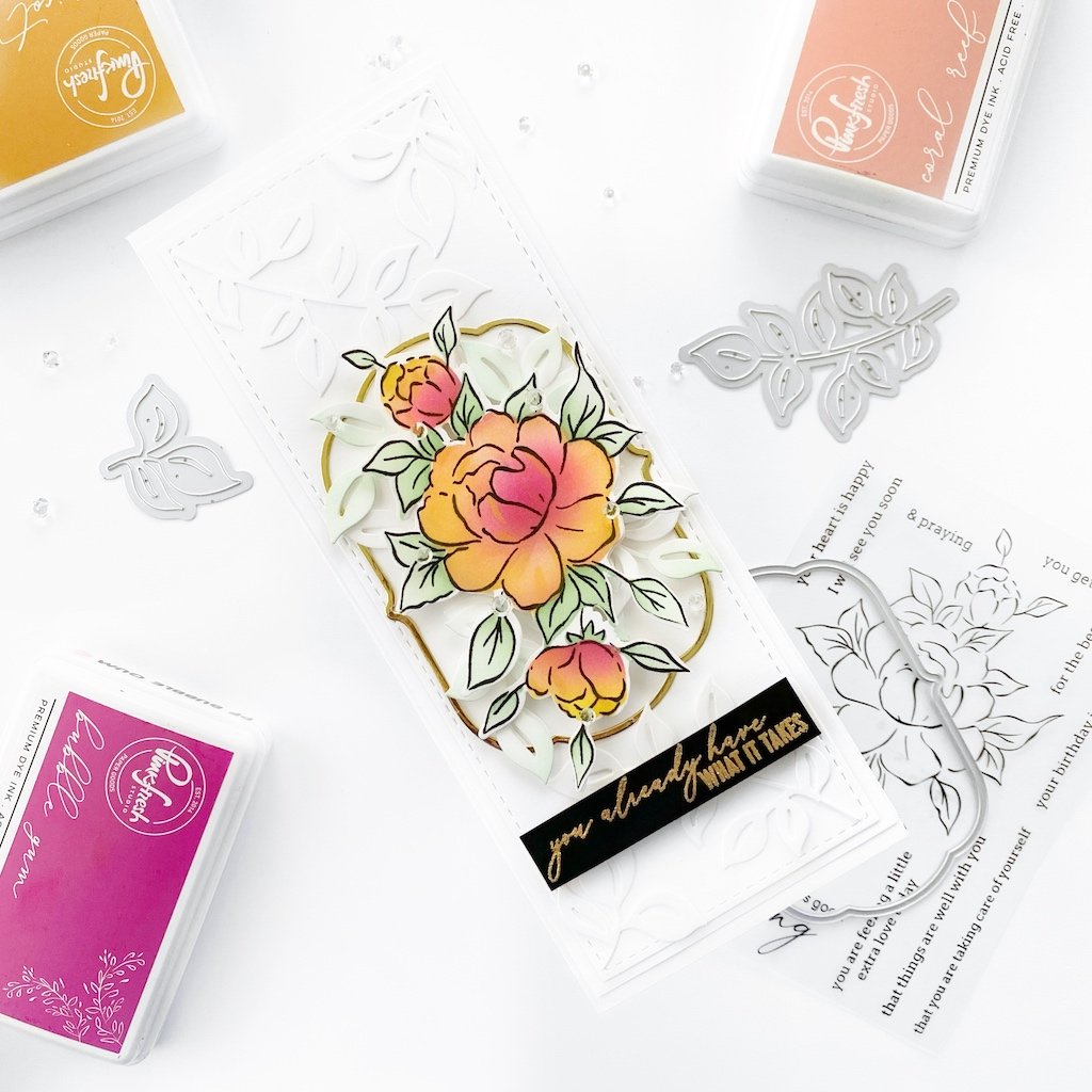 Pinkfresh Studio Choose Hope layering Stencil set - Crafty Meraki