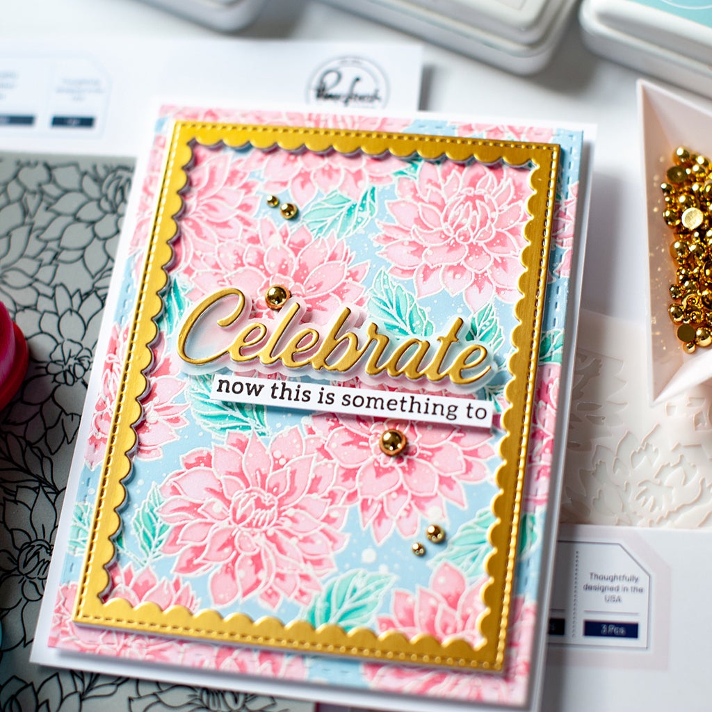 Darling Dahlias Layering Stencils - Crafty Meraki