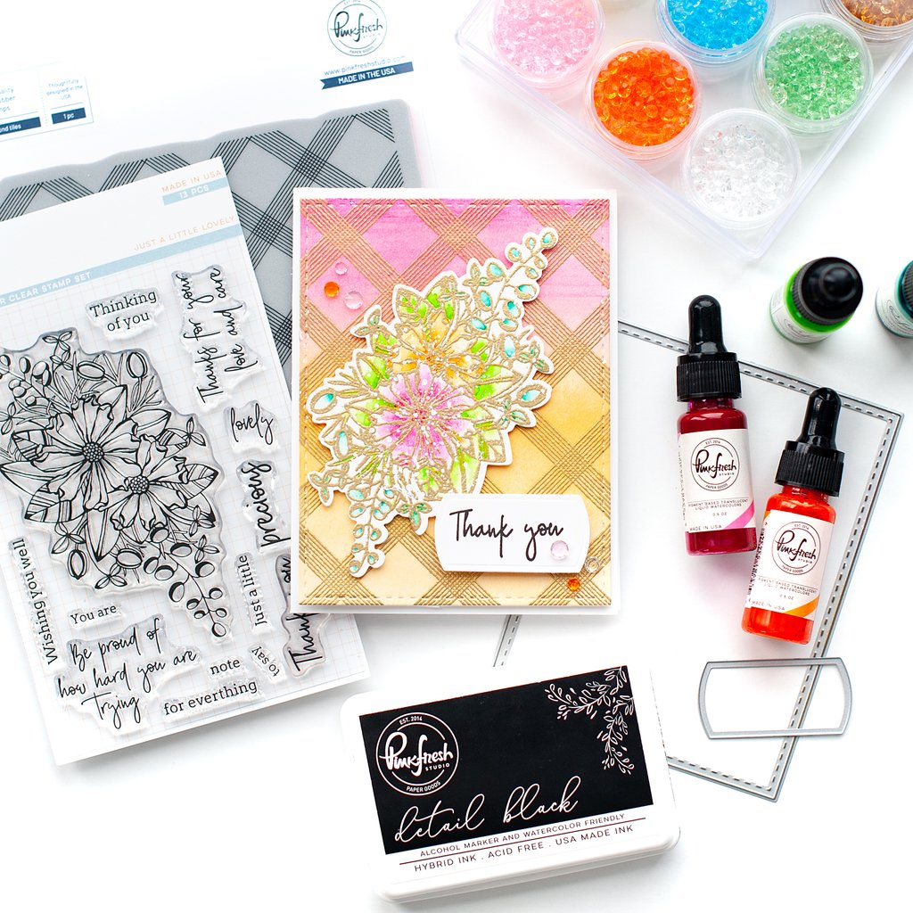 Pinkfresh Studio Cling Rubber Stamp: Diamond Tiles - Crafty Meraki