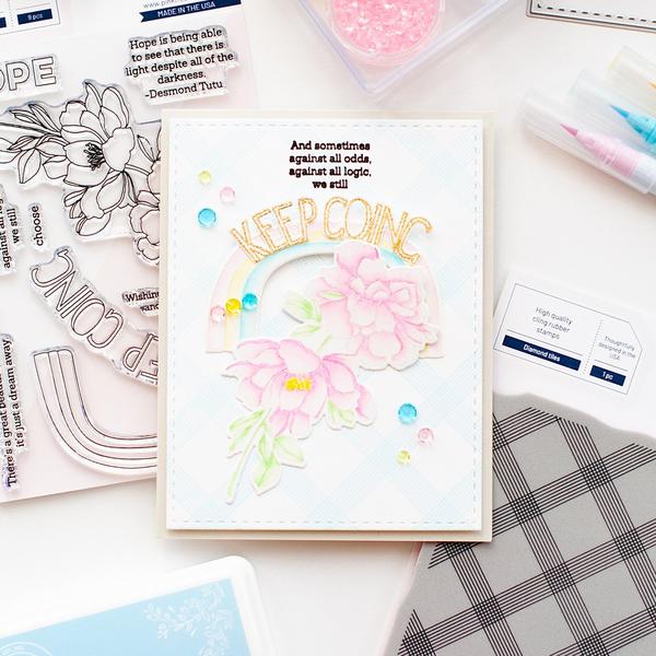 Pinkfresh Studio Keep Going Stamp Set - Crafty Meraki